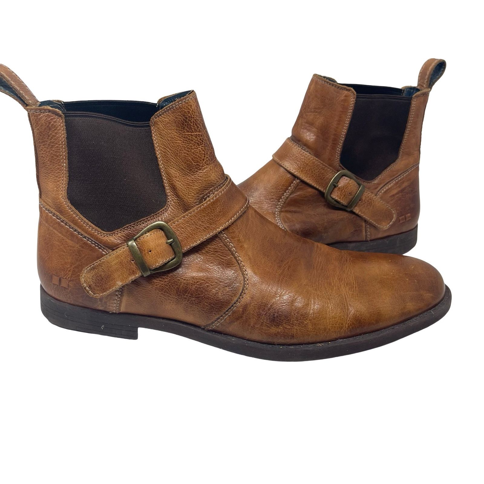 Bed Stu Bed STU Michelangelo in Tan Rustic Chelsea Boots sz 13 Size US 13 / EU 46 - 1 Thumbnail