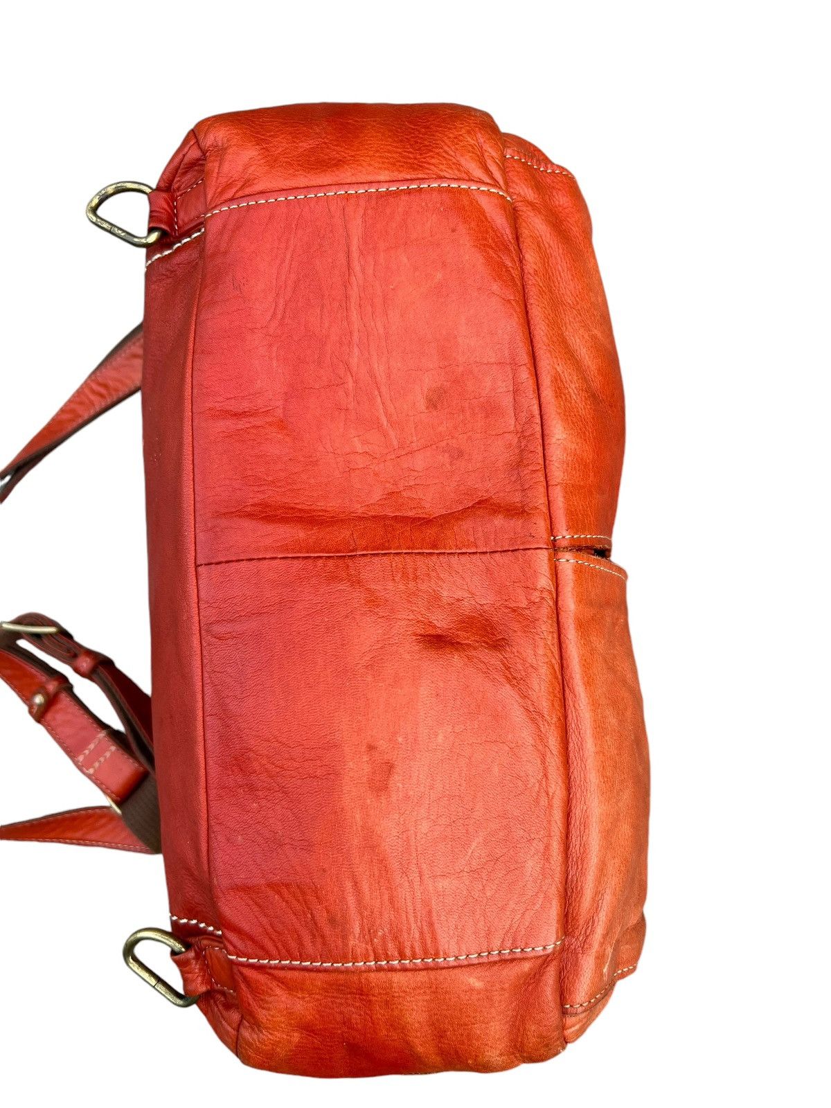Leather Kissora Japan Sun Faded Patina Leather 2 Way Sling Bag Size ONE SIZE - 18 Thumbnail