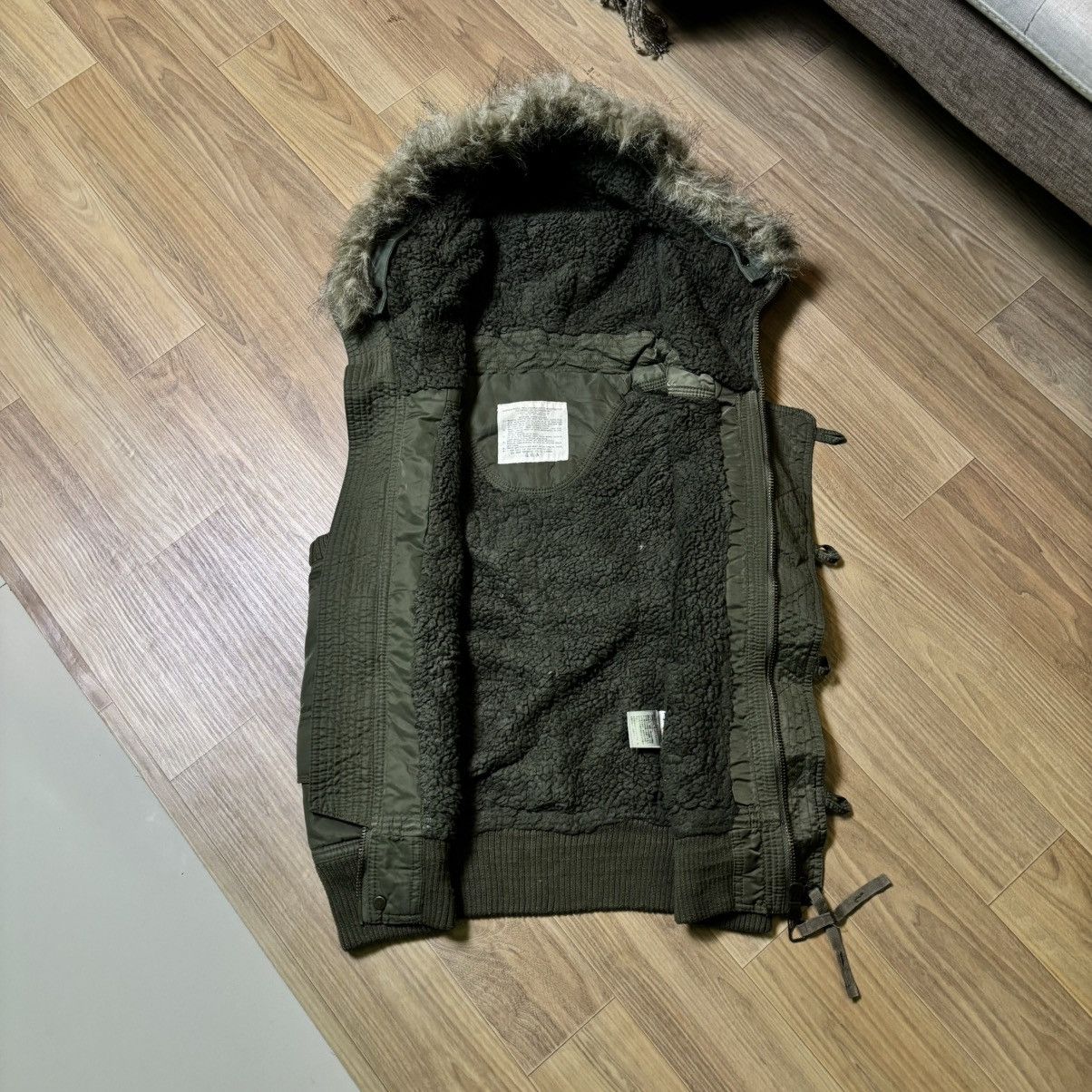 14th Addiction × If Six Was Nine × Le Grande Bleu (L.G.B.) G.O.A Fur vest jacket IfSixWasNine LGB Style Size US S / EU 44-46 / 1 - 5 Thumbnail