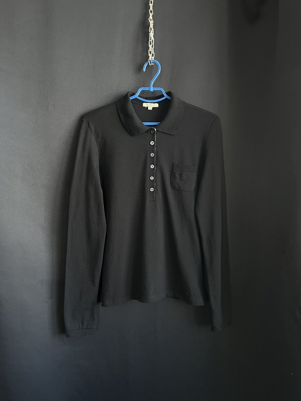 Burberry Burberry London Long Sleeve T-Shirt Black Size L Size L / US 10 / IT 46 - 1 Thumbnail