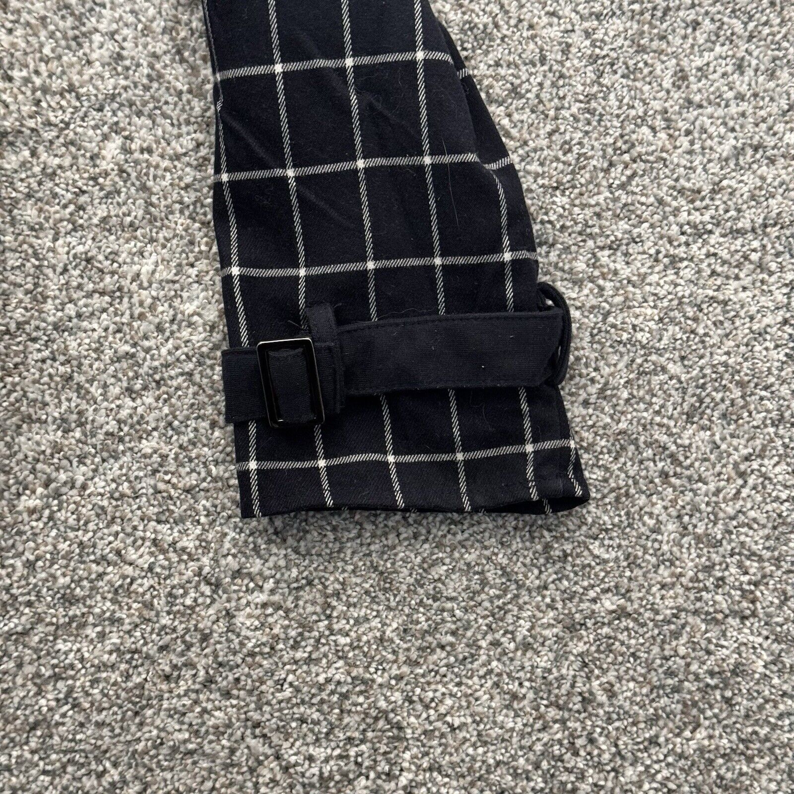 Other JOA Sweater Womens Medium Belted Cuffs Windowpane Check Size M / US 6-8 / IT 42-44 - 4 Thumbnail