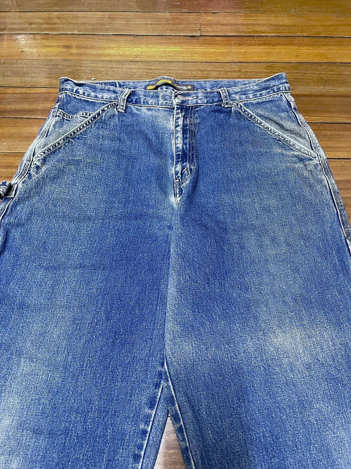Levi's Very Rare Vintage Levis SilverTab Carpenters Baggy 2000s Size US 34 / EU 50 - 3 Thumbnail