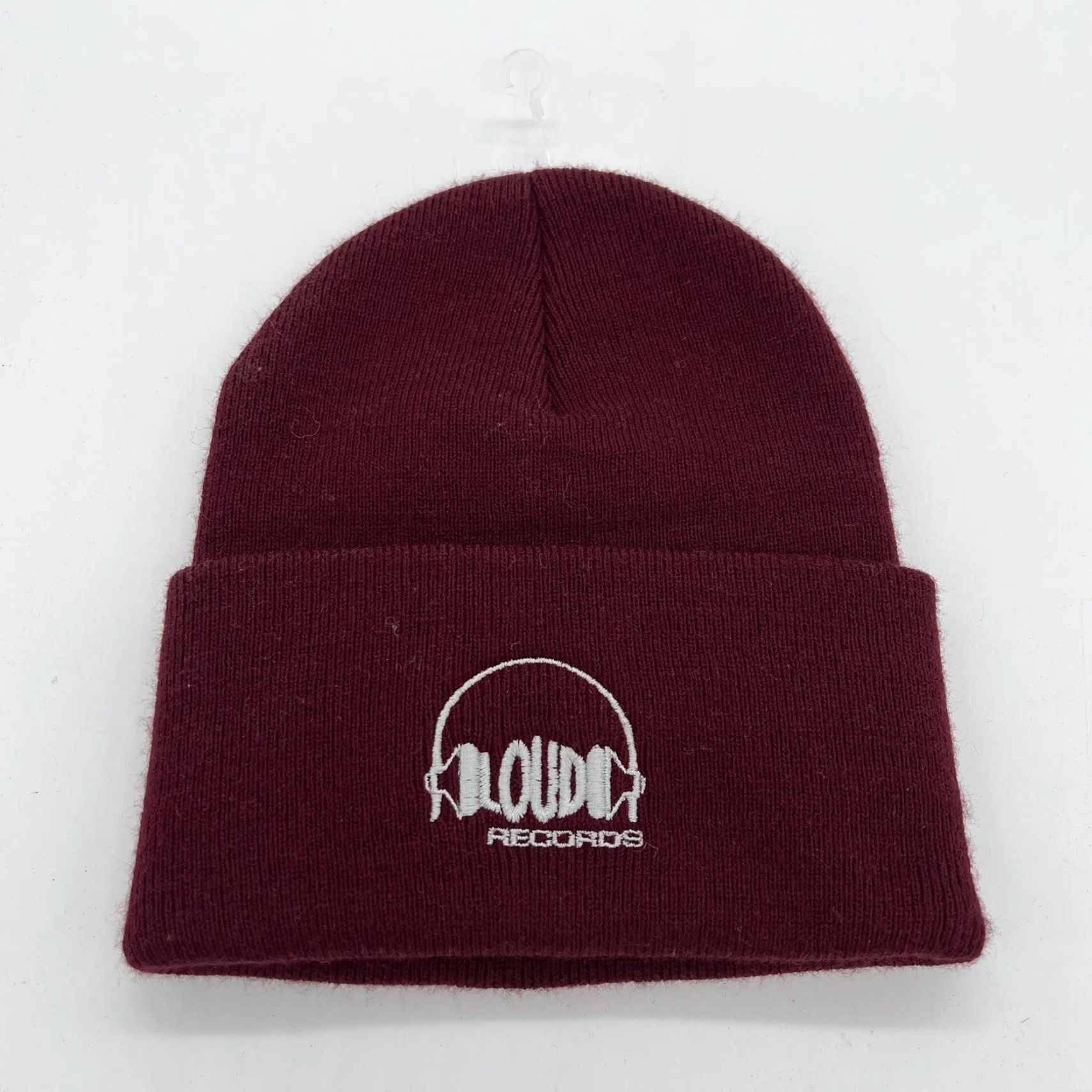 Vintage VINTAGE Three 6 Mafia Beanie Loud Records 90s Hip Hop Maroon Distressed? No, Deadstock Size ONE SIZE - 3 Thumbnail