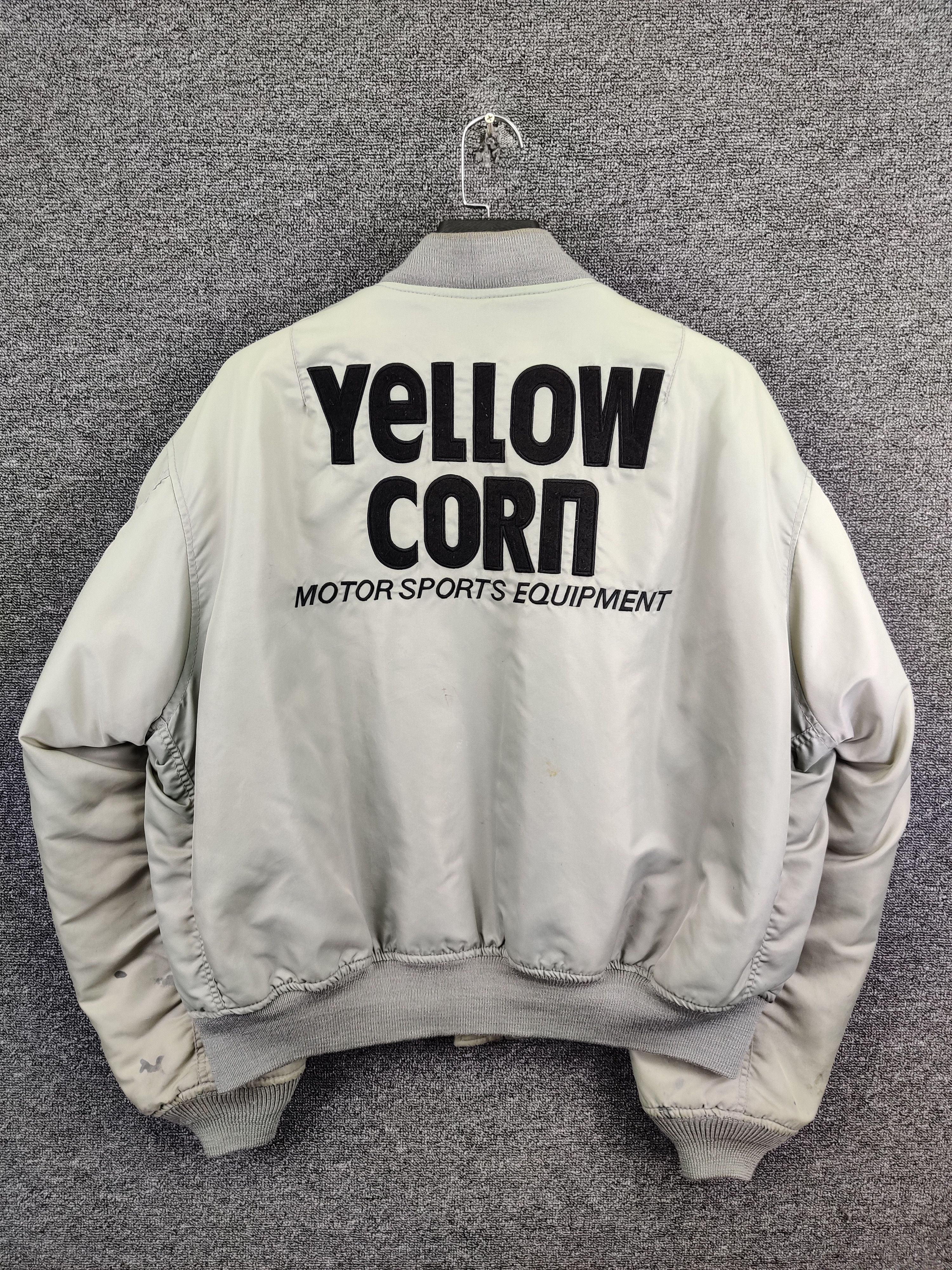 YELLOW CORN Vintage 90s Yellow Corn Racing Bomber Jacket Size US L / EU 52-54 / 3 - 2 Thumbnail