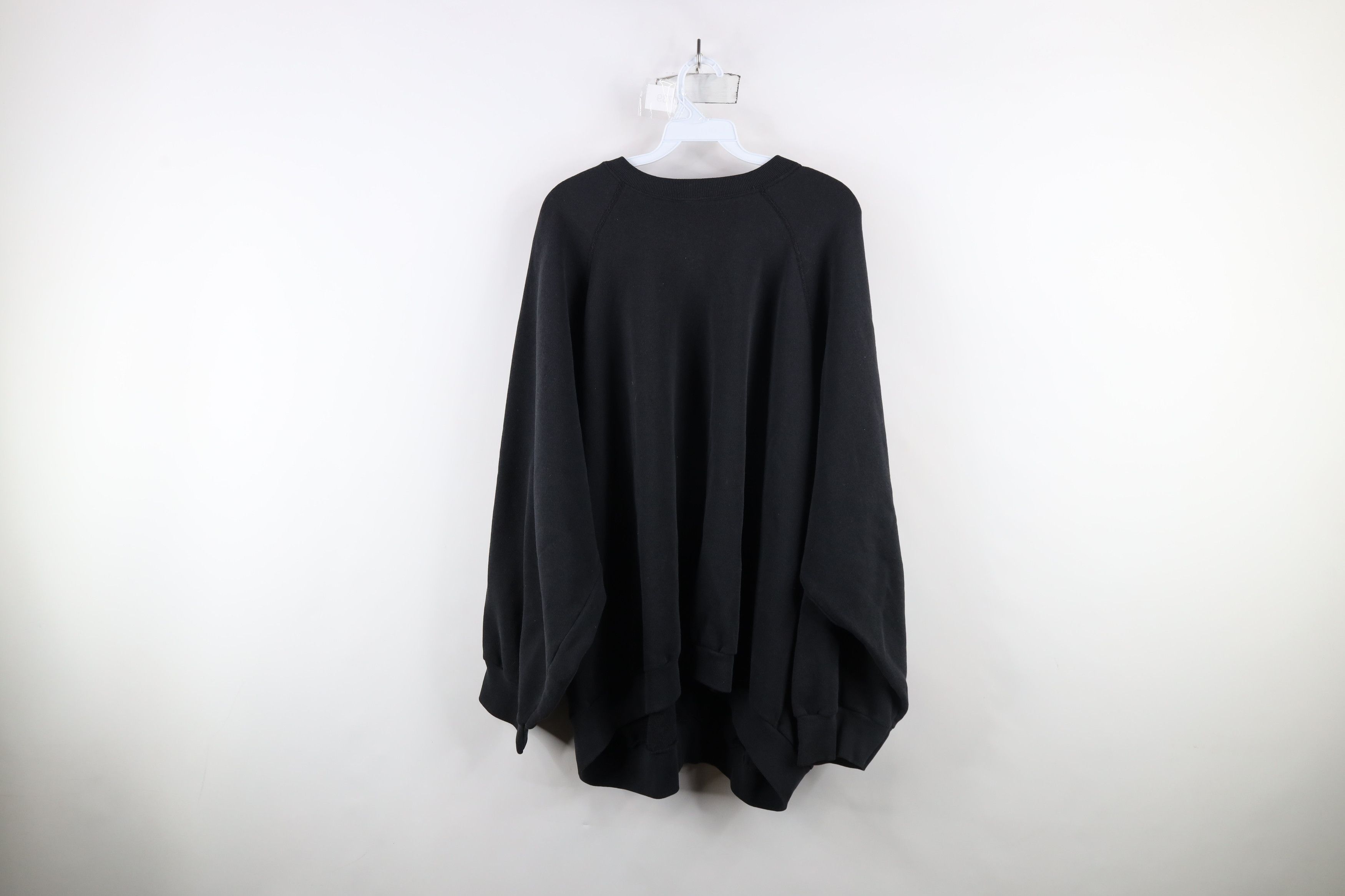 Vintage Vintage 90s Streetwear Blank Crewneck Sweatshirt Black USA Size US XXL / EU 58 / 5 - 9 Thumbnail