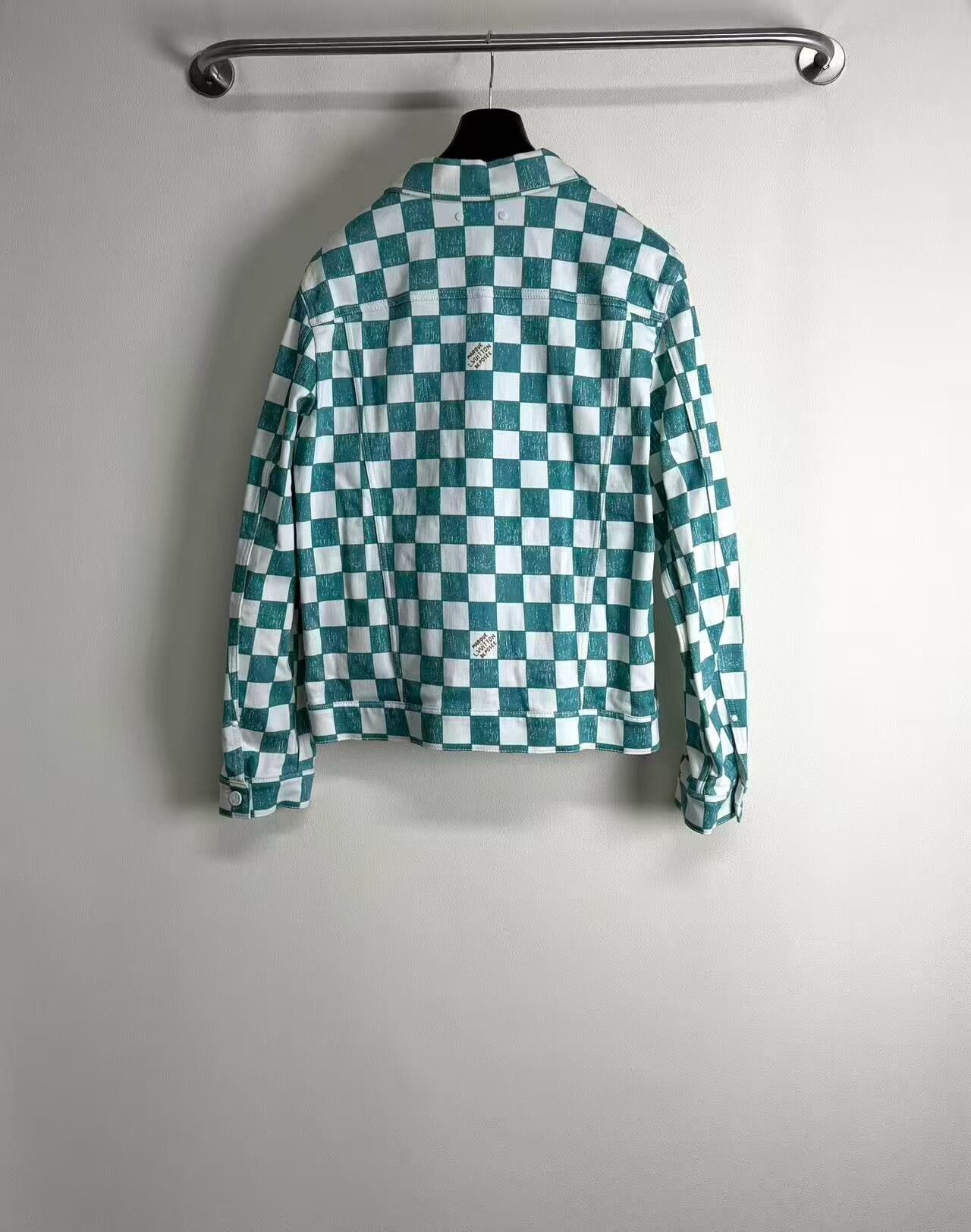 Louis Vuitton louis vuitton white green checkered denim jacket Size US L / EU 52-54 / 3 - 2 Thumbnail
