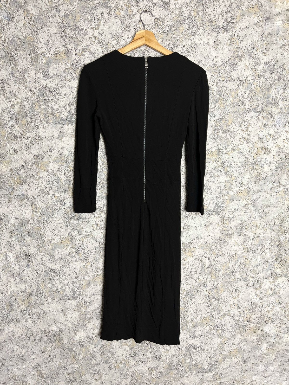 Burberry Burberry London Ladies Long Sleeve Black Evening Dress SZ 38 Size XS / US 0-2 / IT 36-38 - 2 Thumbnail