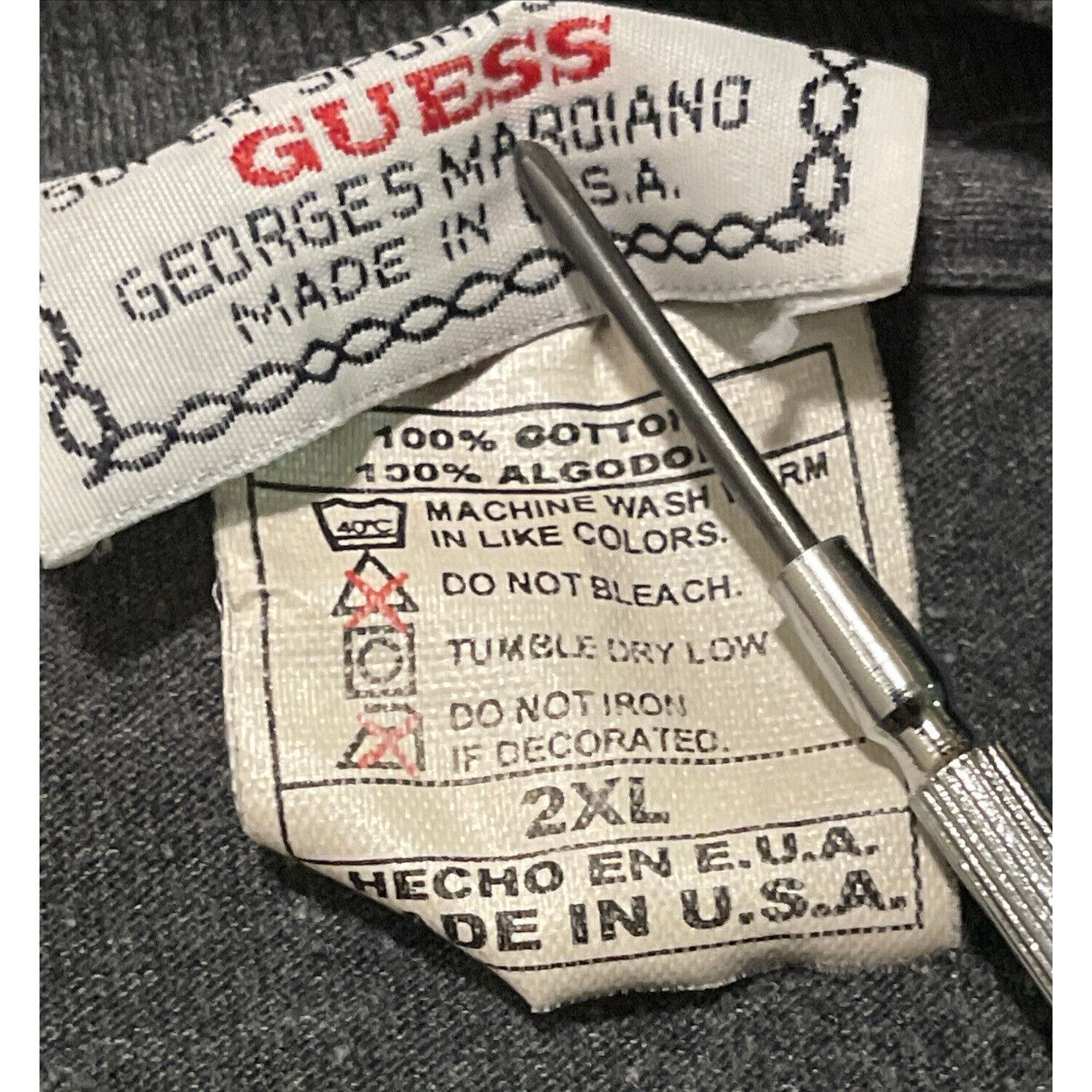 Guess Vintage 90s 2XL XXL Guess Jeans Native Indian Spellout Long Size US XXL / EU 58 / 5 - 5 Thumbnail