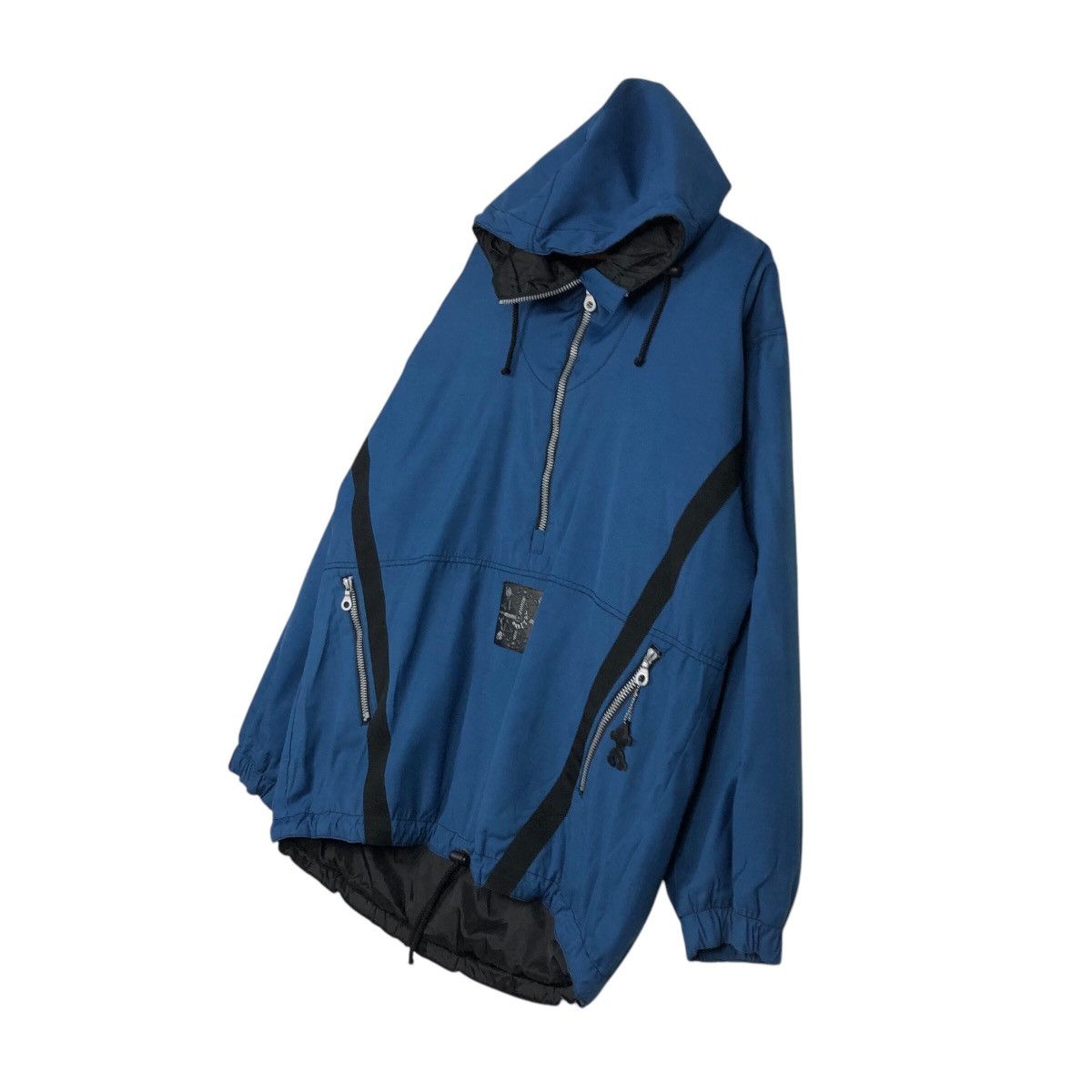 Japanese Brand Vintage Anorak Half Zipper Biker Jacket Active Swiss Design Size US L / EU 52-54 / 3 - 3 Thumbnail