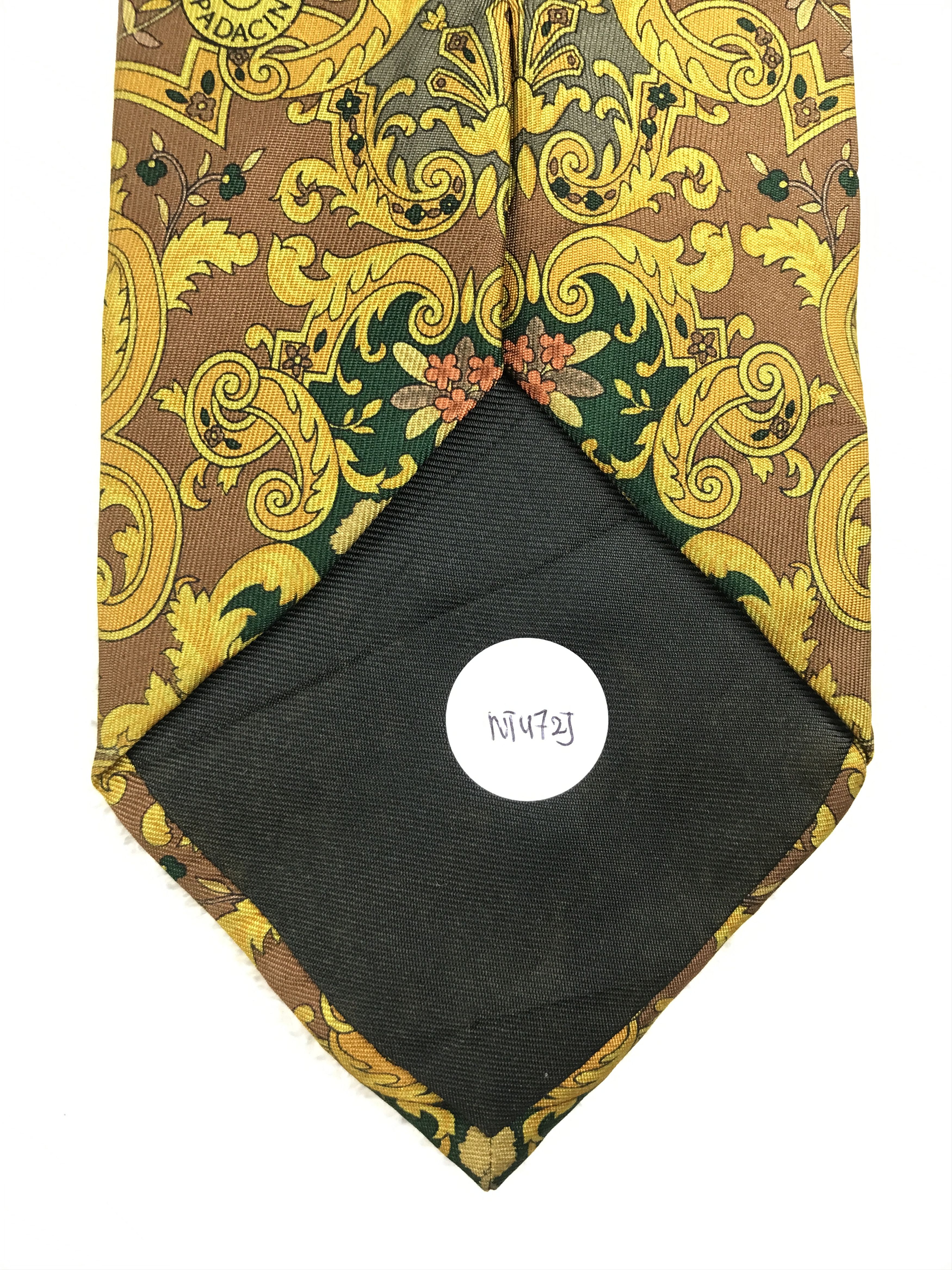 Vintage Vintage Spadacini Silk Necktie Size ONE SIZE - 9 Thumbnail