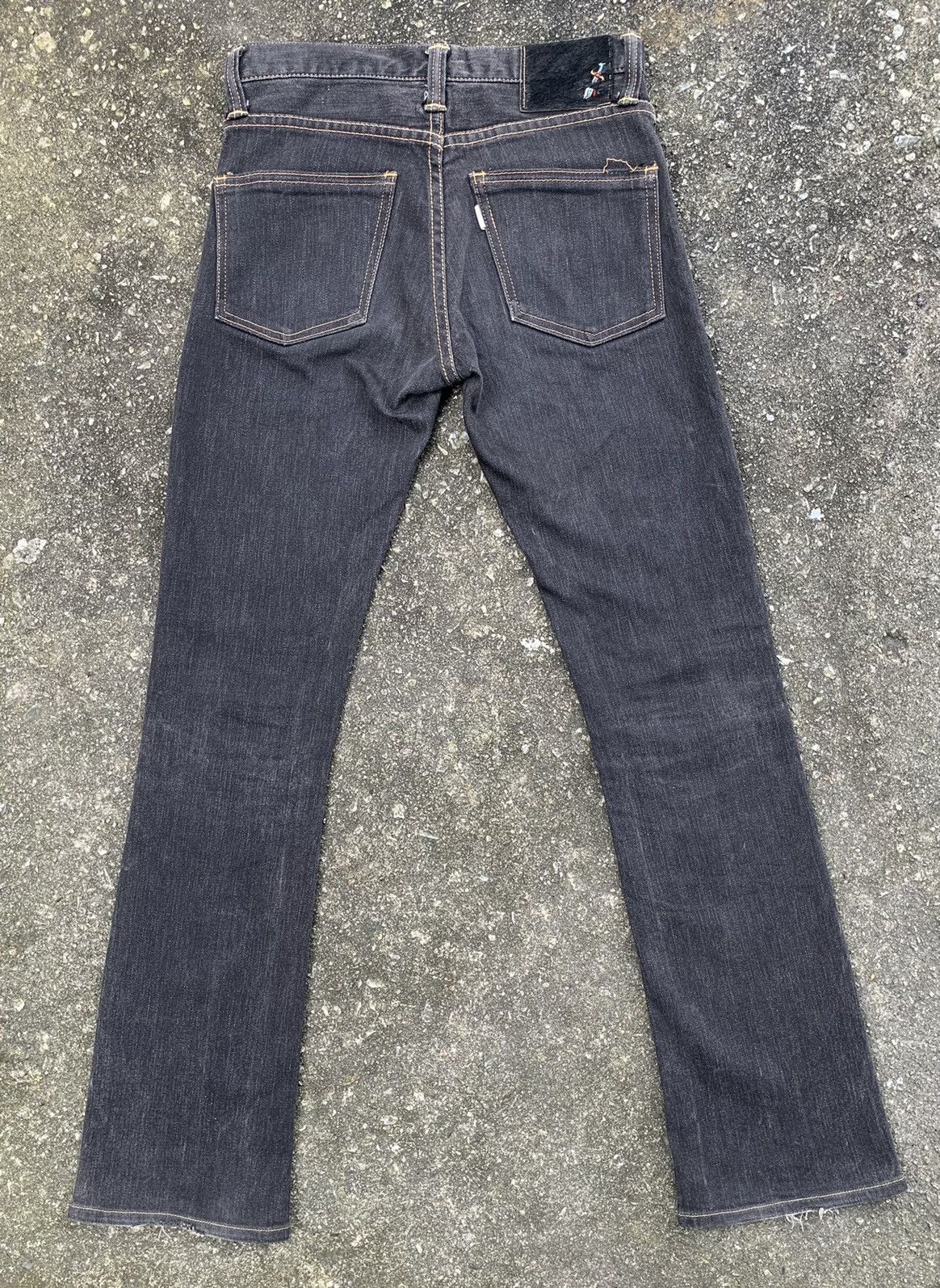 Alchemist Alchemist Fab Four Flare Stretching Leather Patch jeans Size US 27 - 6 Thumbnail