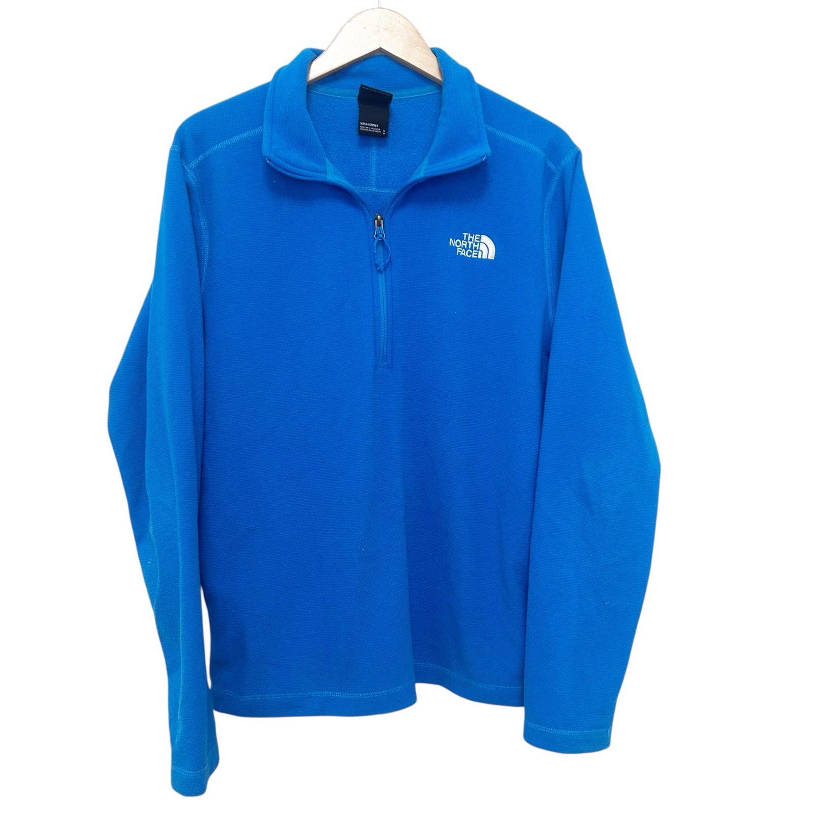 The North Face The North Face Blue Quarter Zip Sweater Sz M Size US M / EU 48-50 / 2 - 2 Thumbnail
