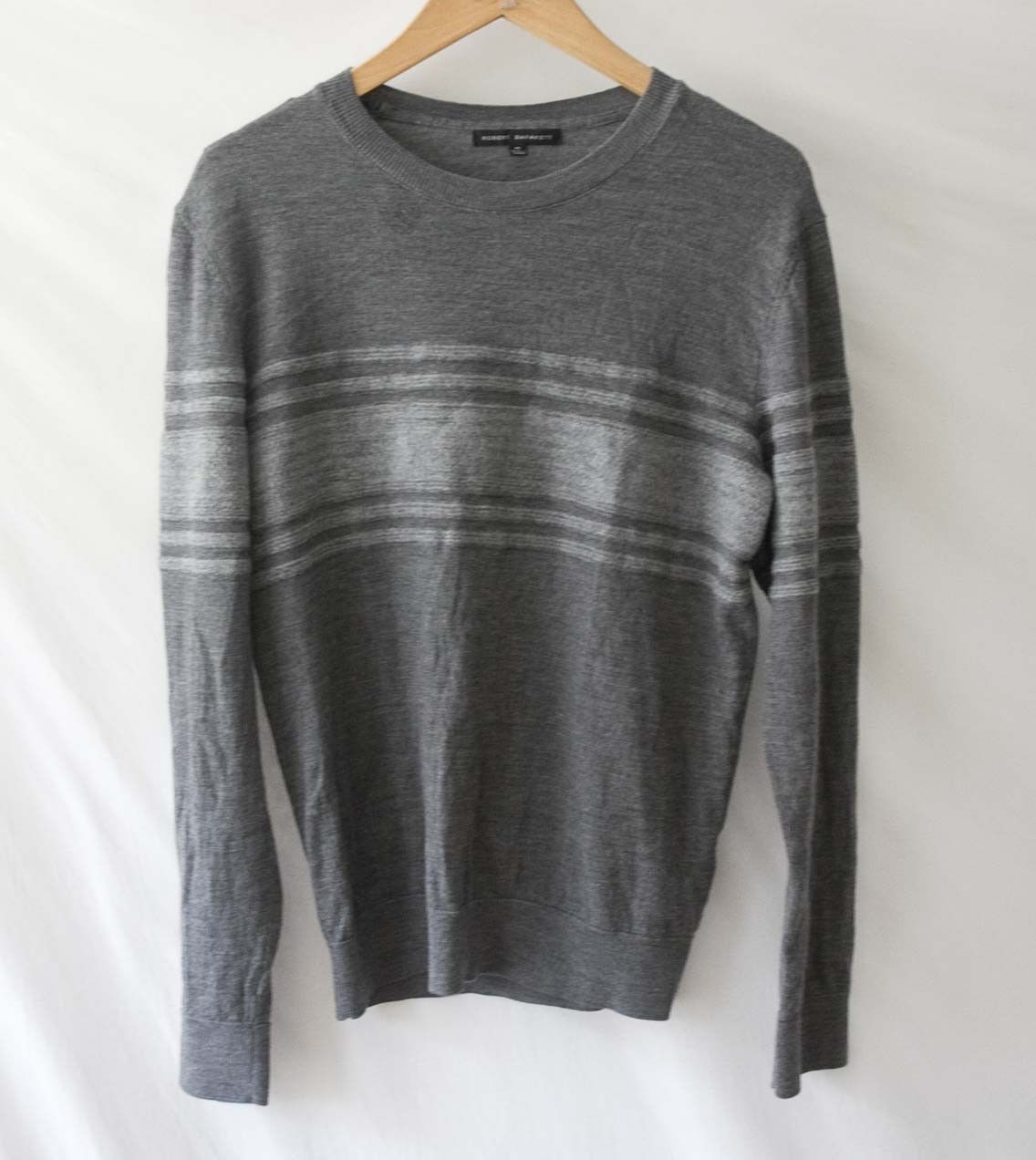 Robert Barakett Robert Barakett Sweater 100% Wool Size M Gray Size US M / EU 48-50 / 2 - 2 Thumbnail