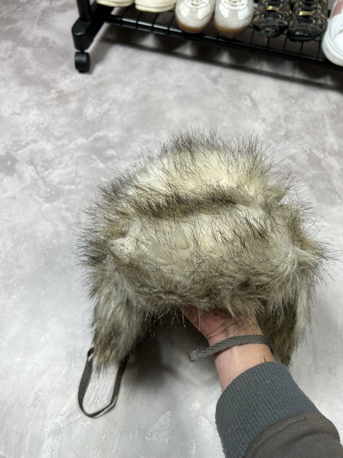 Vintage Avant-Garde Fur Fuzzy Y2k Ushanka Hat Size ONE SIZE - 3 Thumbnail
