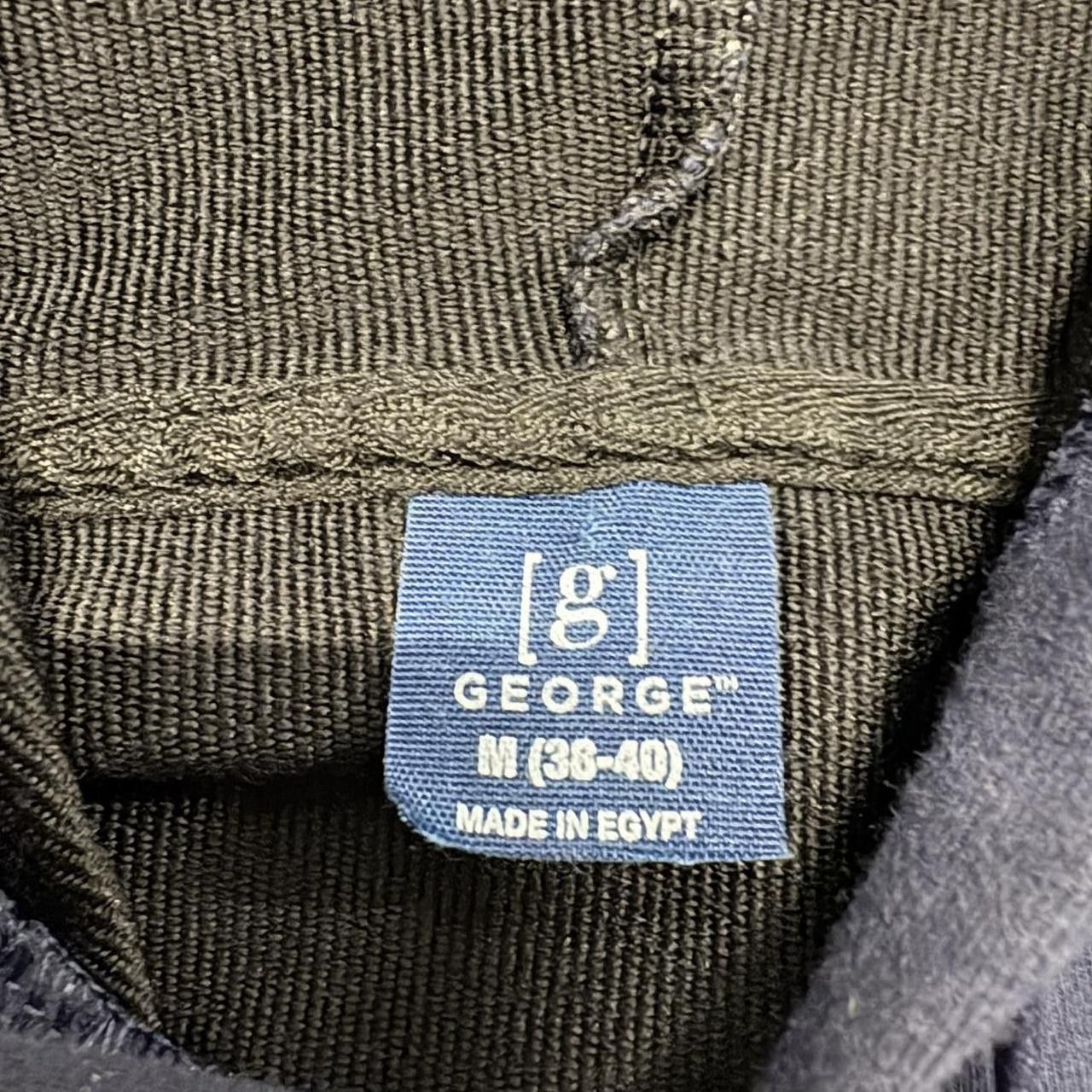 Vintage Crazy Vintage Y2K/2000s Blank Navy Blue George Cotton Hoodie! Size US M / EU 48-50 / 2 - 3 Thumbnail