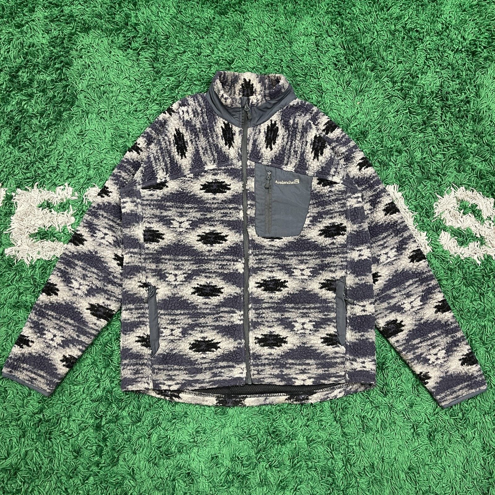 Avalanche Avalanche brand fleece zip-up Aztec geometric jacket Size US L / EU 52-54 / 3 - 1 Thumbnail