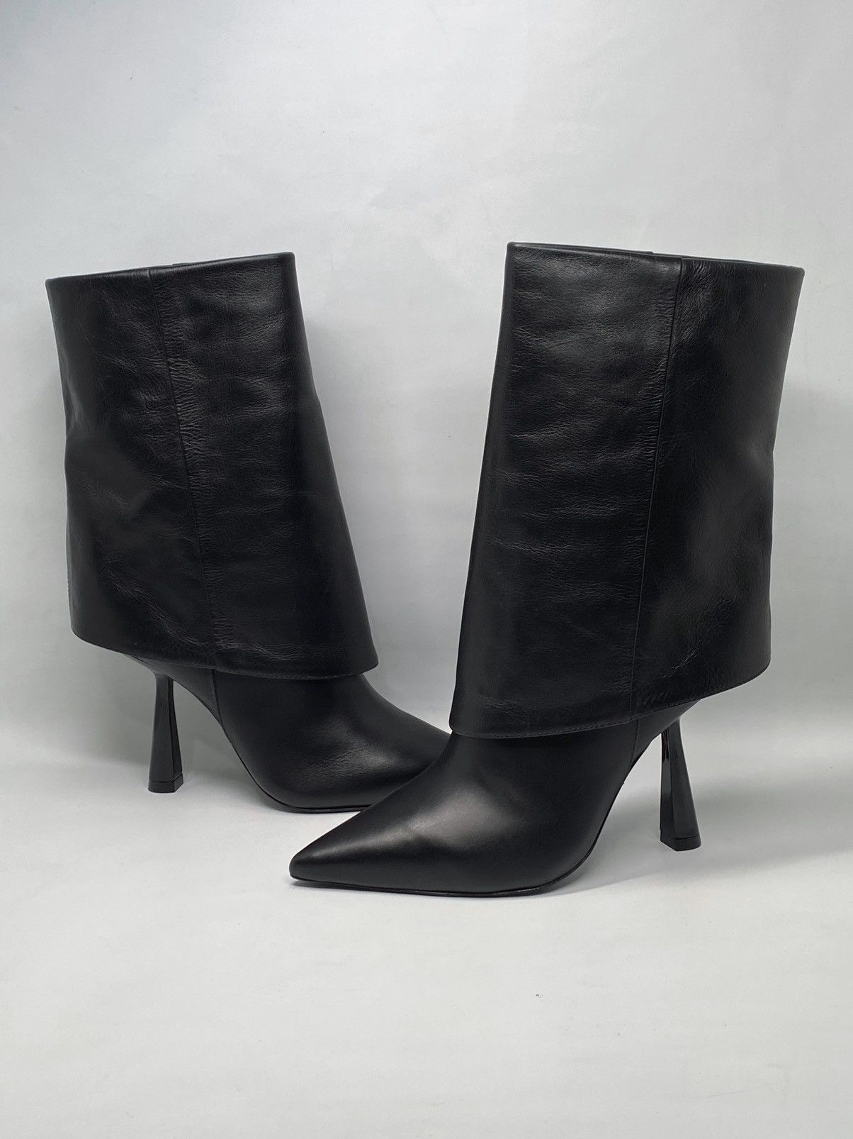 Other Black Suede Studio Cecille Leather Ankle Boots size 39 Size US 9 / IT 39 - 1 Thumbnail