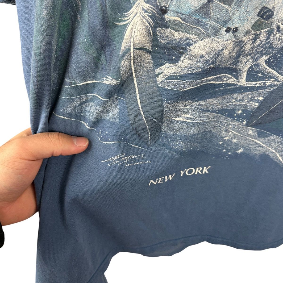 Vintage Vintage Y2K New York Wolf Animal Nature Shirt Size US XXL / EU 58 / 5 - 6 Thumbnail