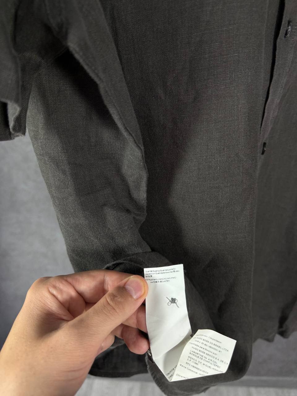 Hugo Boss Hugo Boss designer linen shirt Size US XL / EU 56 / 4 - 6 Thumbnail