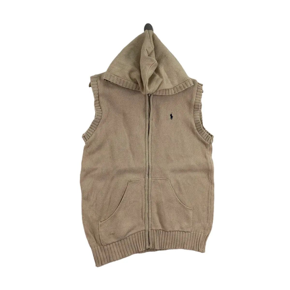 Polo Ralph Lauren Vtg POLO RALPH LAUREN Small Pony Knitwear Tank Top Hoodie Size M / US 6-8 / IT 42-44 - 5 Thumbnail