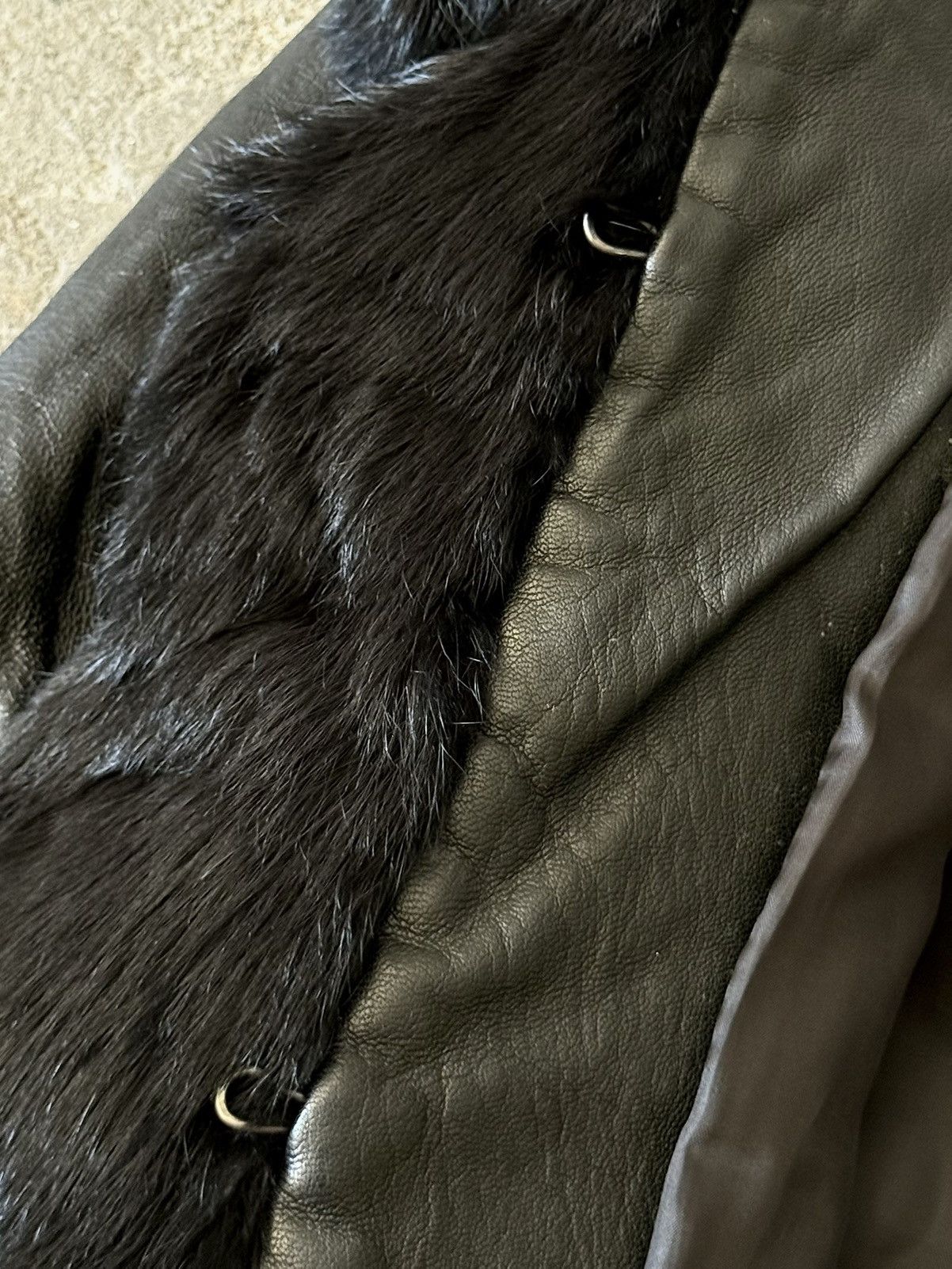 Hermes Vintage Archive Hermes -Maison Margiela - Fur -Leather Coat Size M / US 6-8 / IT 42-44 - 13 Thumbnail