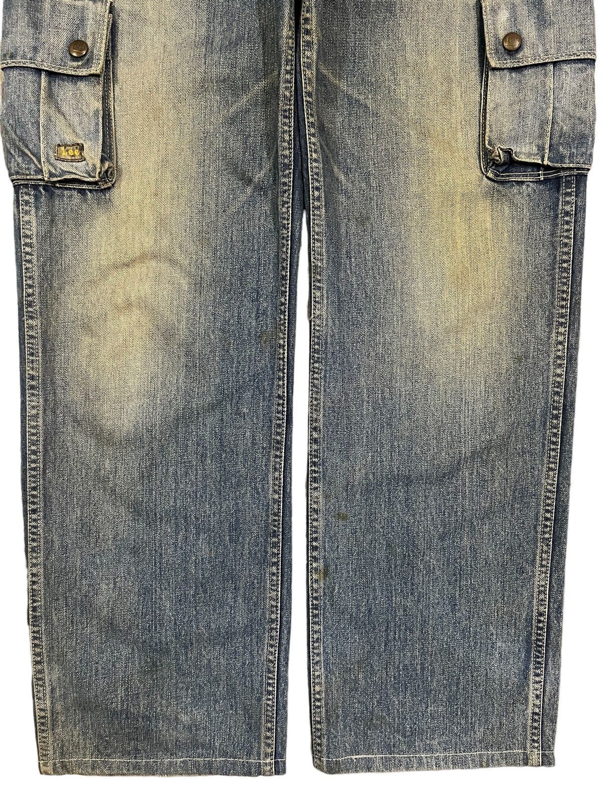 Japanese Brand × Le Grande Bleu (L.G.B.) Vintage Lee Mud Washed Multi Pocket Cargo Baggy Jeans Size US 32 / EU 48 - 4 Thumbnail
