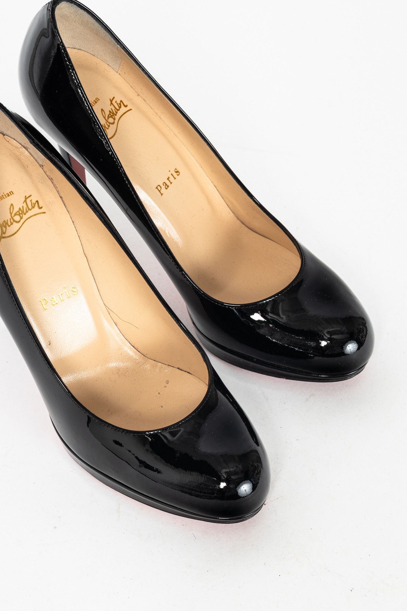 Christian Louboutin Christian Louboutin New Simple 120 Patent Calf Leather Pumps Size US 7 / IT 37 - 6 Thumbnail