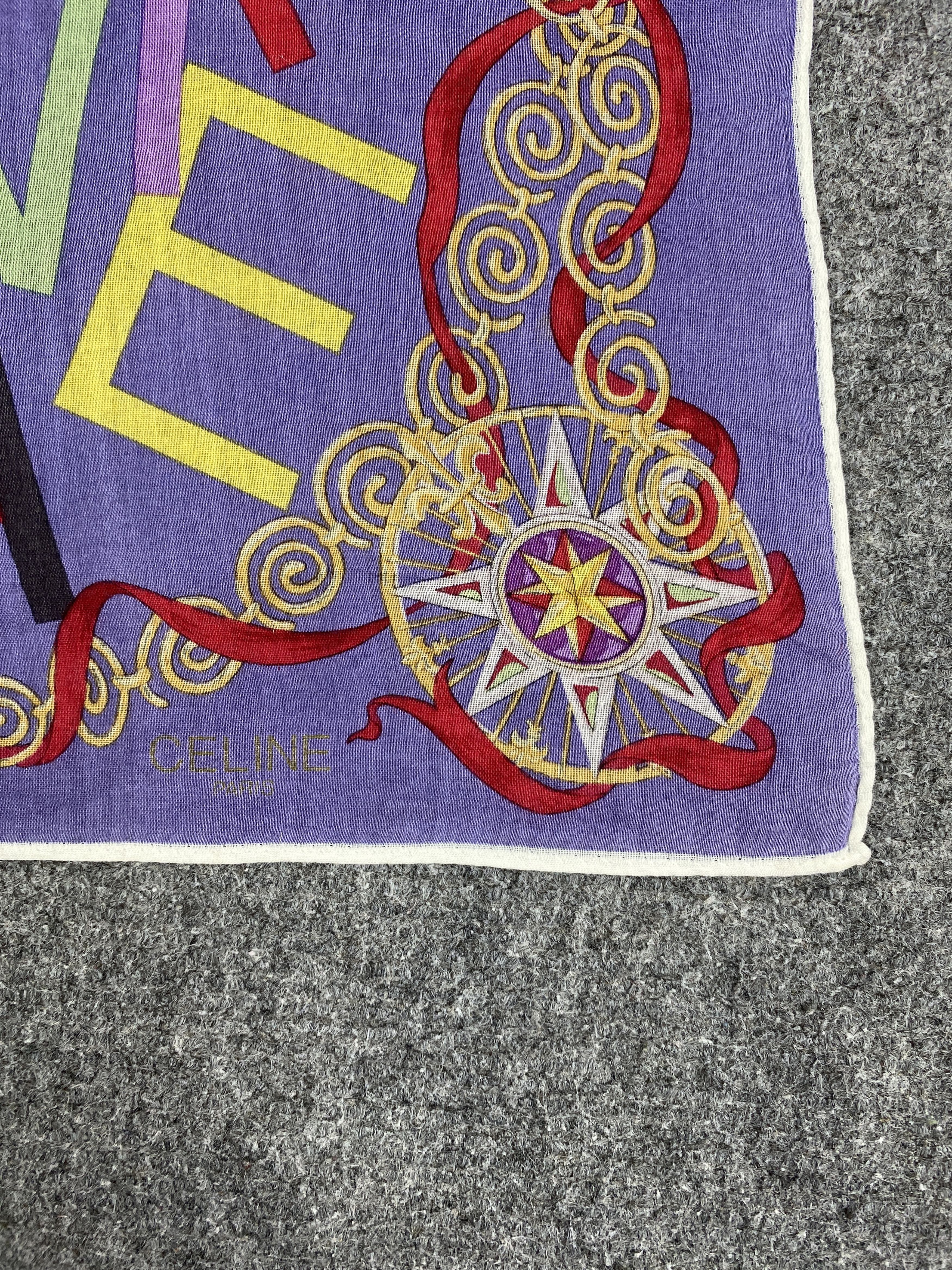 Celine Celine Handkerchief / Bandana / Neckerchief HKC0553 Size ONE SIZE - 5 Thumbnail