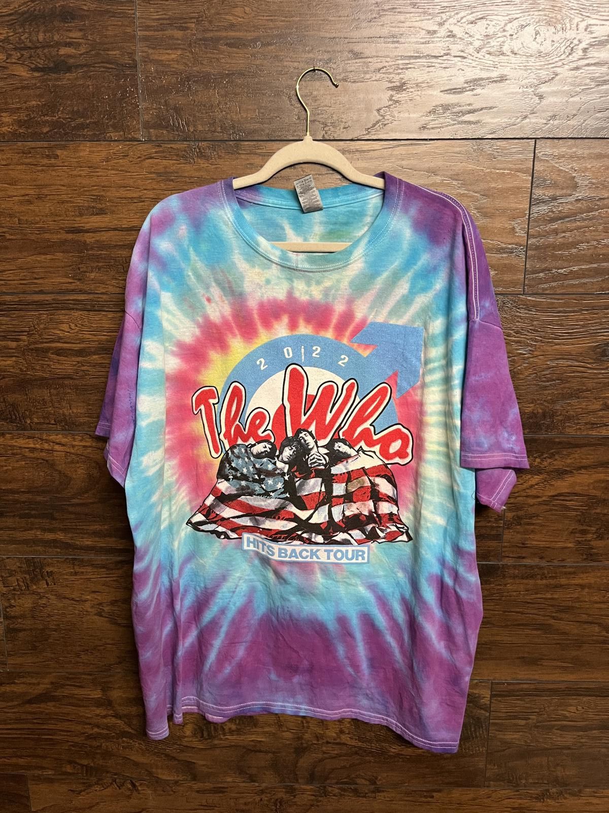 Designer The Who Band Tee - The Who Hits Back Tie Dye T-shirt Size US XXL / EU 58 / 5 - 1 Thumbnail