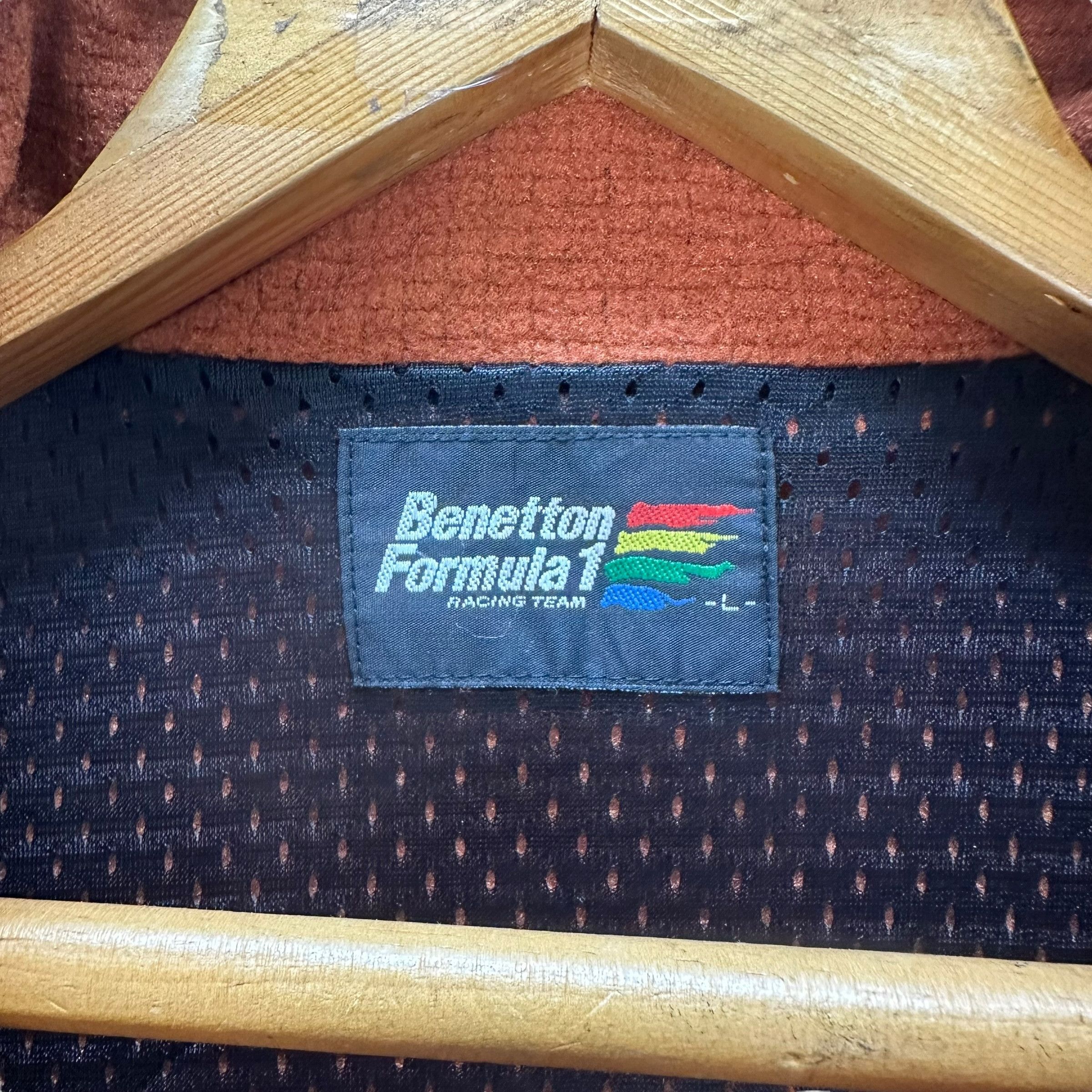 Benetton BENETTON FORMULA 1 RACING TEAM FLEECE JACKET #8947-041 Size US L / EU 52-54 / 3 - 7 Thumbnail