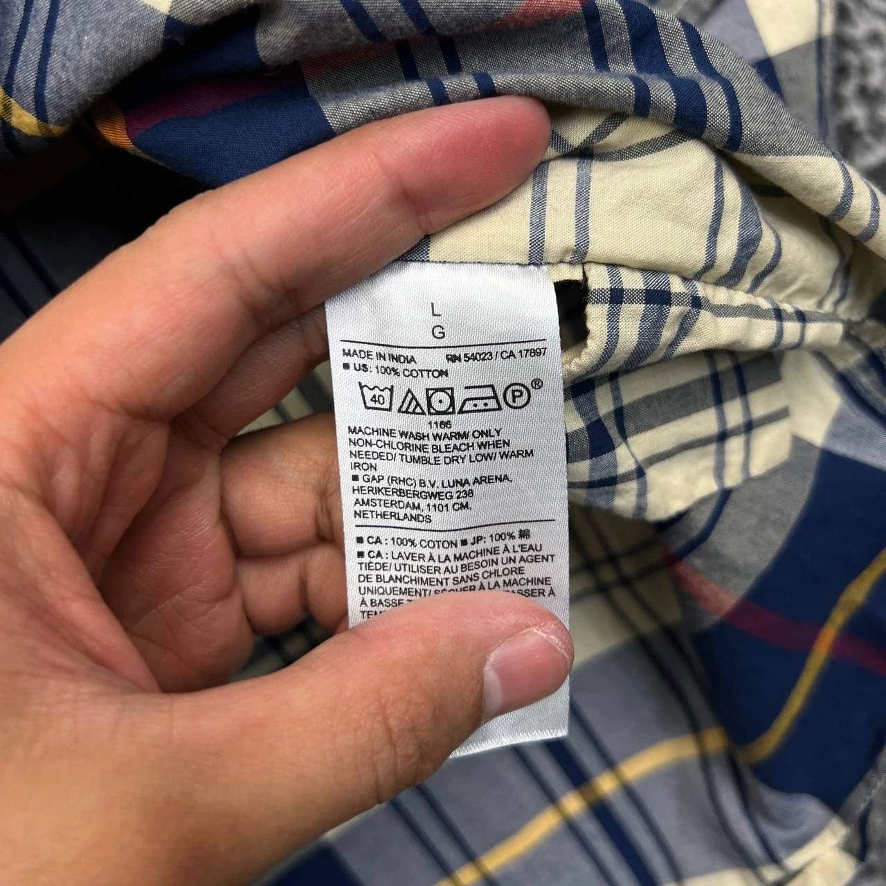 Banana Republic Banana Republic Button Up Shirt Men Flannel Plaid Cotton L Size US L / EU 52-54 / 3 - 6 Thumbnail