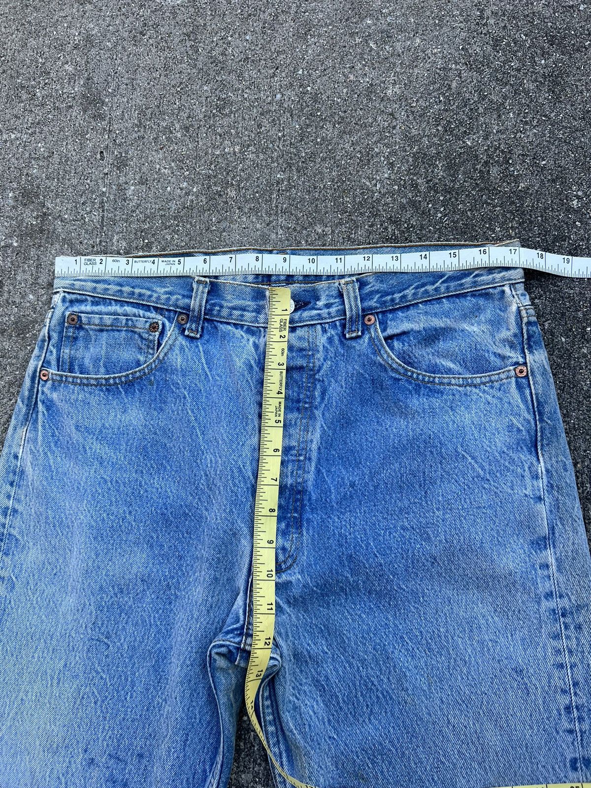 Levi's Vintage 80s Levi’s 501 Faded Light Blue Denim Jeans Size US 34 / EU 50 - 3 Thumbnail