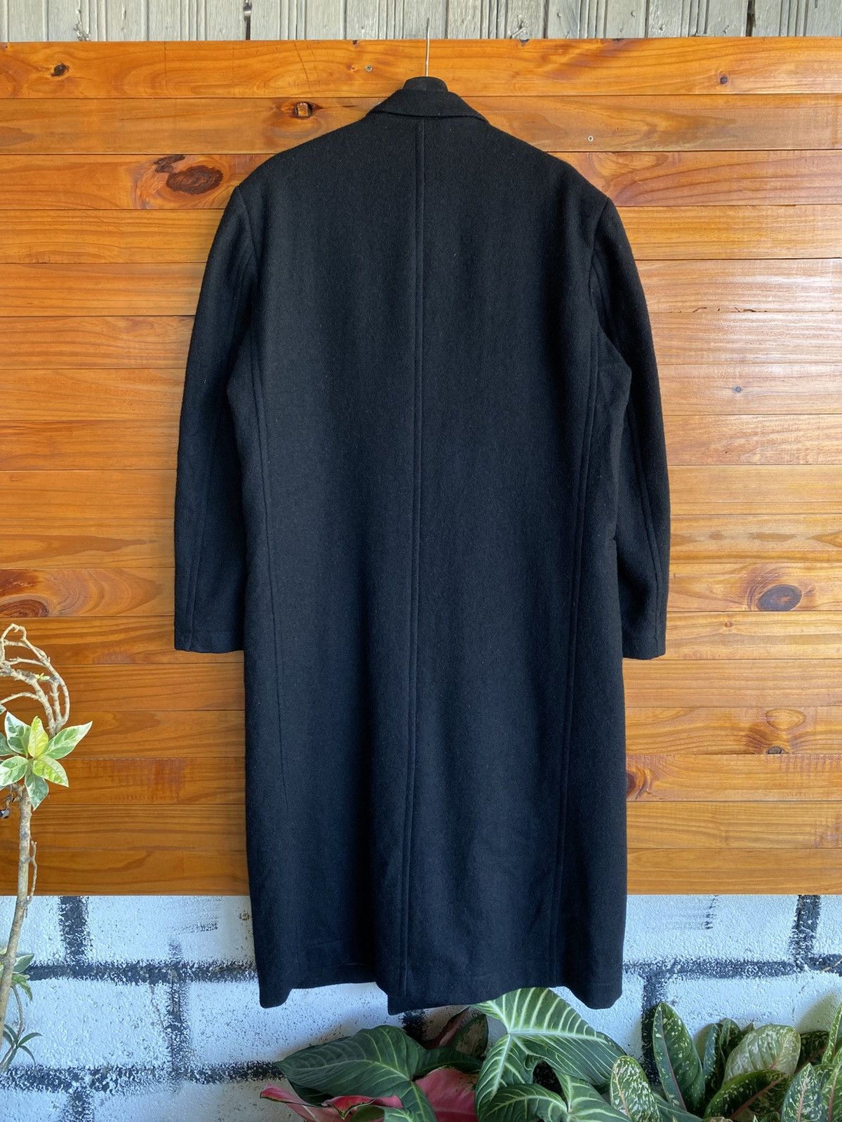 Y's Y’s Yohji Yamamoto Black Double-Breasted Wool Long Coat Size US L / EU 52-54 / 3 - 16 Thumbnail