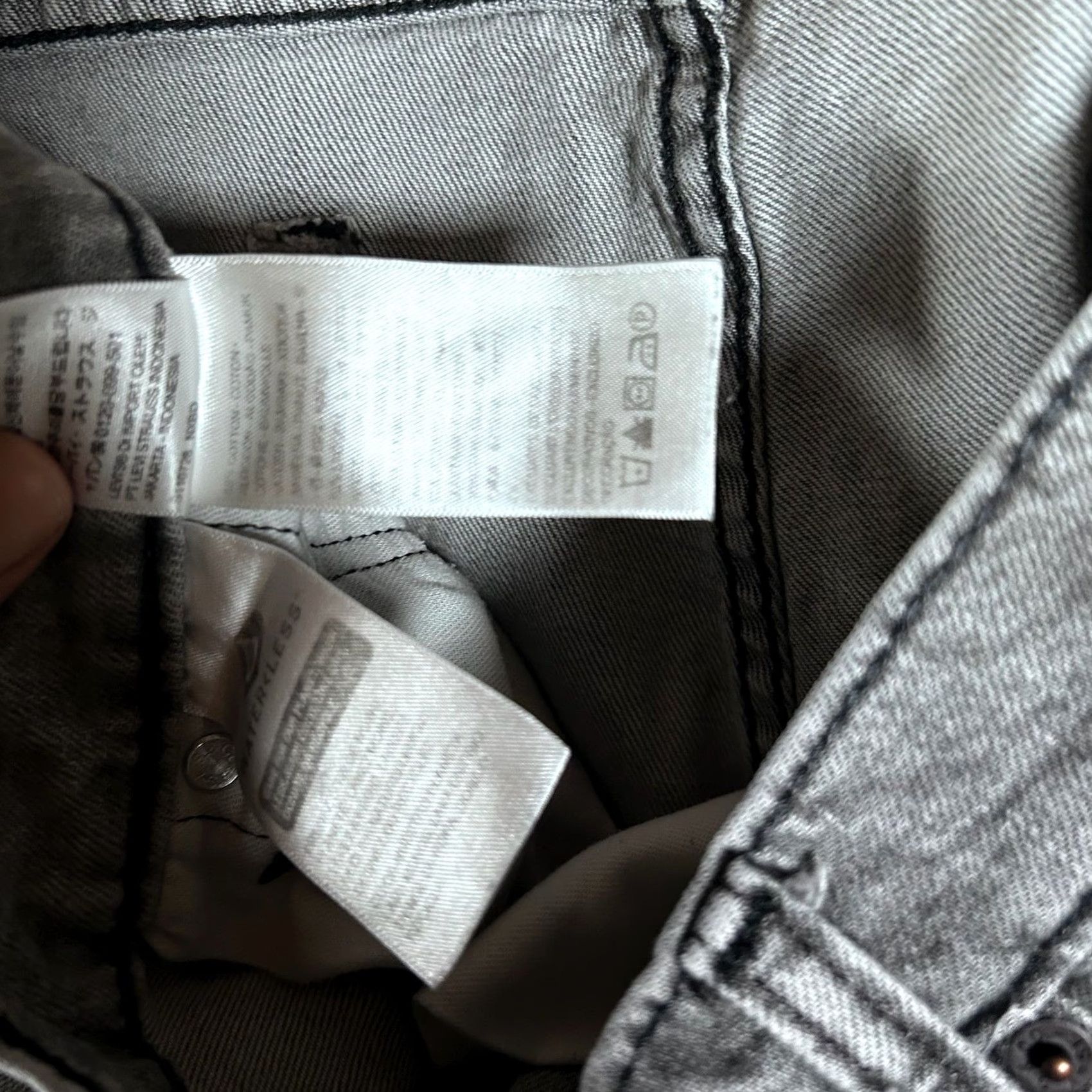 Levi's Levis 514 Mens Grey Straight Fit Denim Jeans 36x32 Grey Wash 00514-1660 Size US 36 / EU 52 - 5 Thumbnail