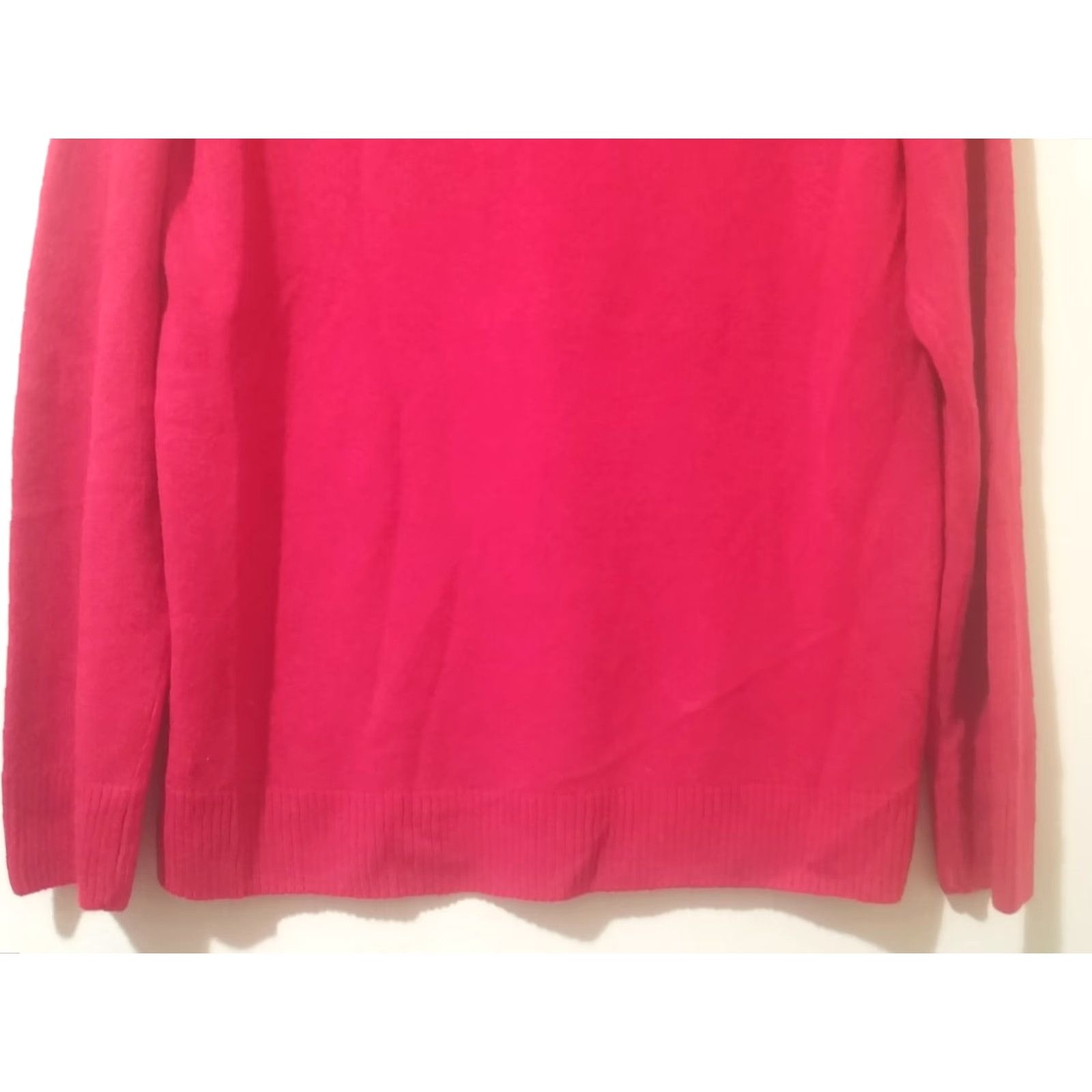 Vintage Kim Rogers Petite Sweater Womens PL Red Cardigan Long Sleeve Pullover Size L / US 10 / IT 46 - 6 Thumbnail