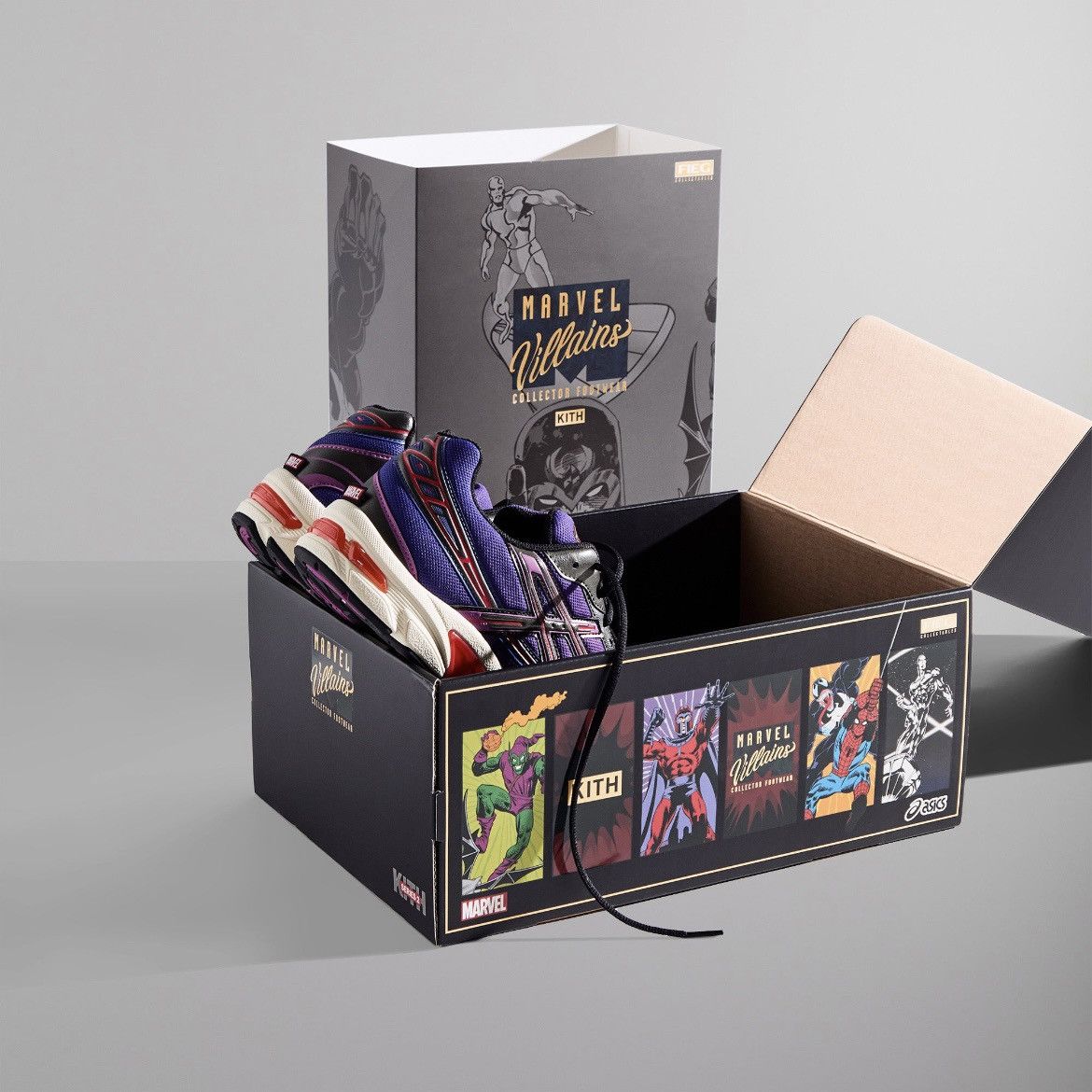 Asics × Kith × Marvel Comics Kith Asics Gel-1130 Marvel Villains “Magneto” (no comic) Size US 11 / EU 44 - 4 Thumbnail