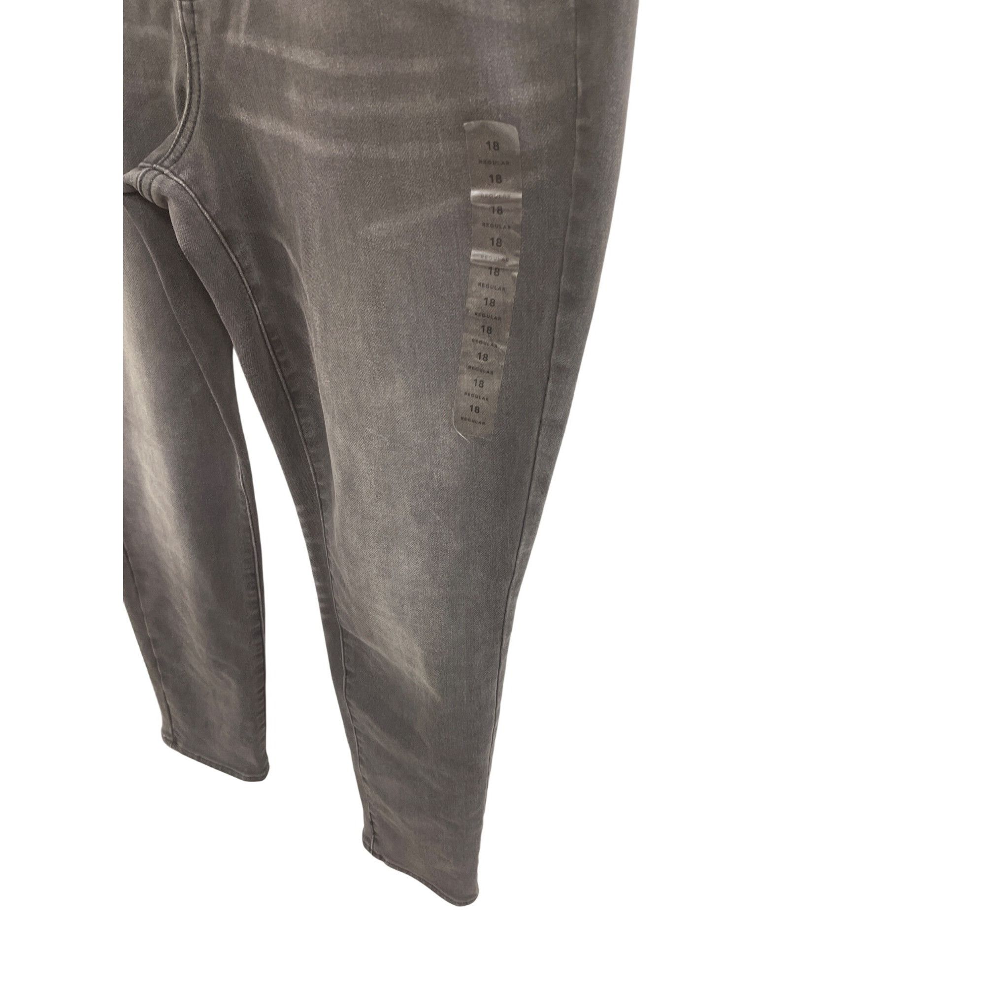 American Eagle Outfitters American Eagle Womens Black Super Stretch Jeggings Size 18 R Size 36" / US 14 / IT 50 - 2 Thumbnail