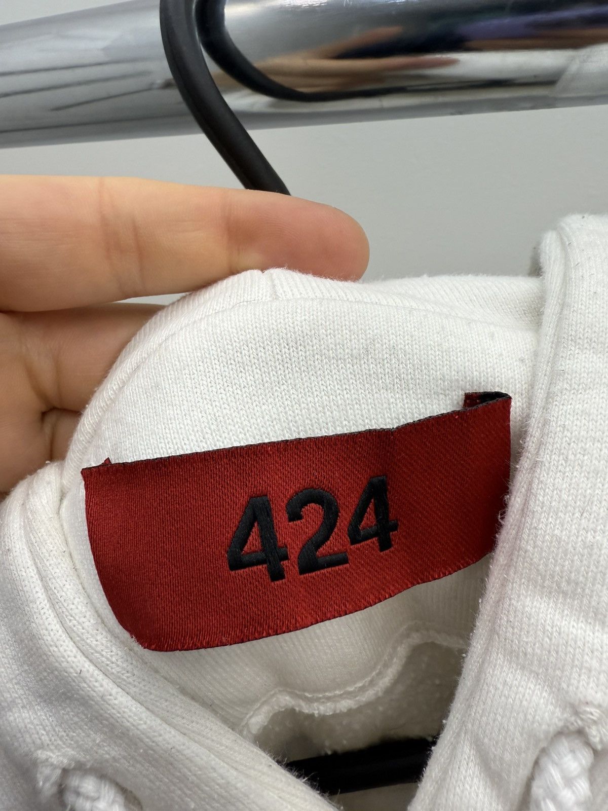 424 424 On Fairfax Logo Cotton Oversized Hoodie Size US M / EU 48-50 / 2 - 3 Thumbnail