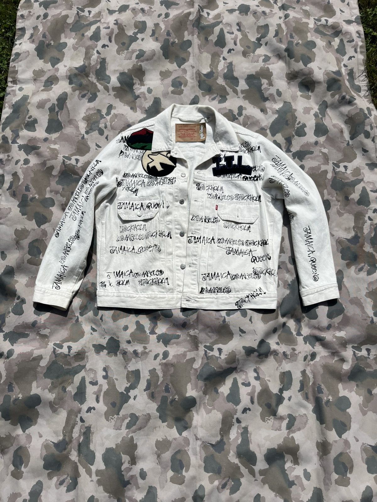 Stussy x levis x denim tears jean jacket
