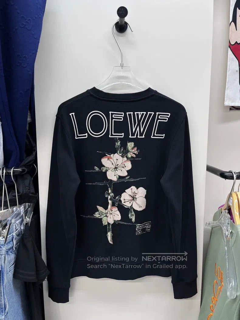 Loewe Loewe Floral Letter Logo Sweatshirt Size US M / EU 48-50 / 2 - 2 Thumbnail