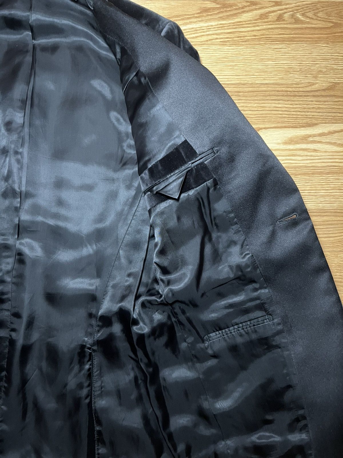 Theory Chambers Black Velvet Tuxedo Blazer Size 36R - 7 Thumbnail