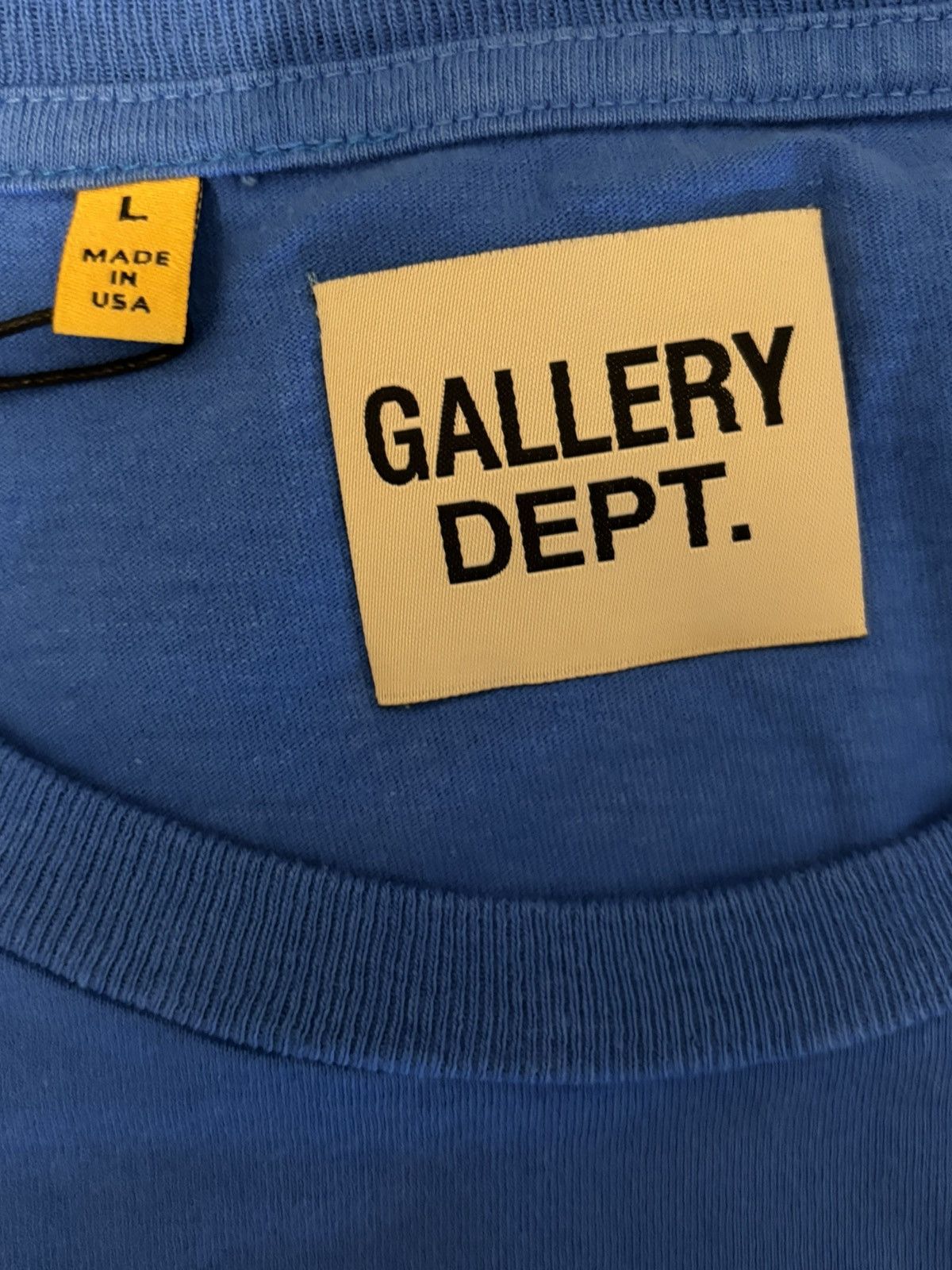 Gallery Dept. Gallery Dept Royal Blue logo tee Size US L / EU 52-54 / 3 - 3 Thumbnail