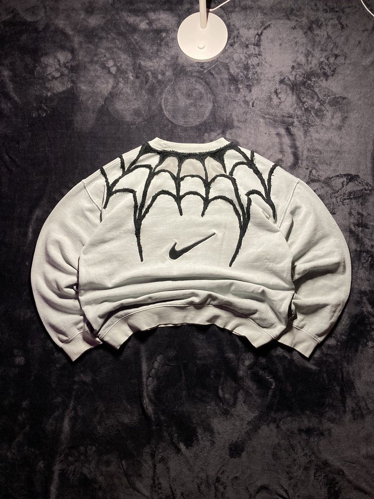 ⛩️Nike sweatshirt custom vintage y2k center logo spider web