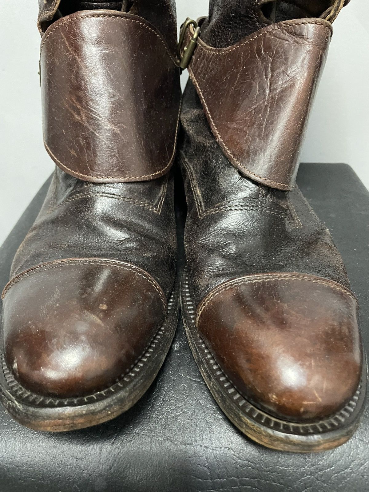 Harley Davidson Hugo Boss archive 2000s moto boots y2k Size US 8 / EU 41 - 3 Thumbnail