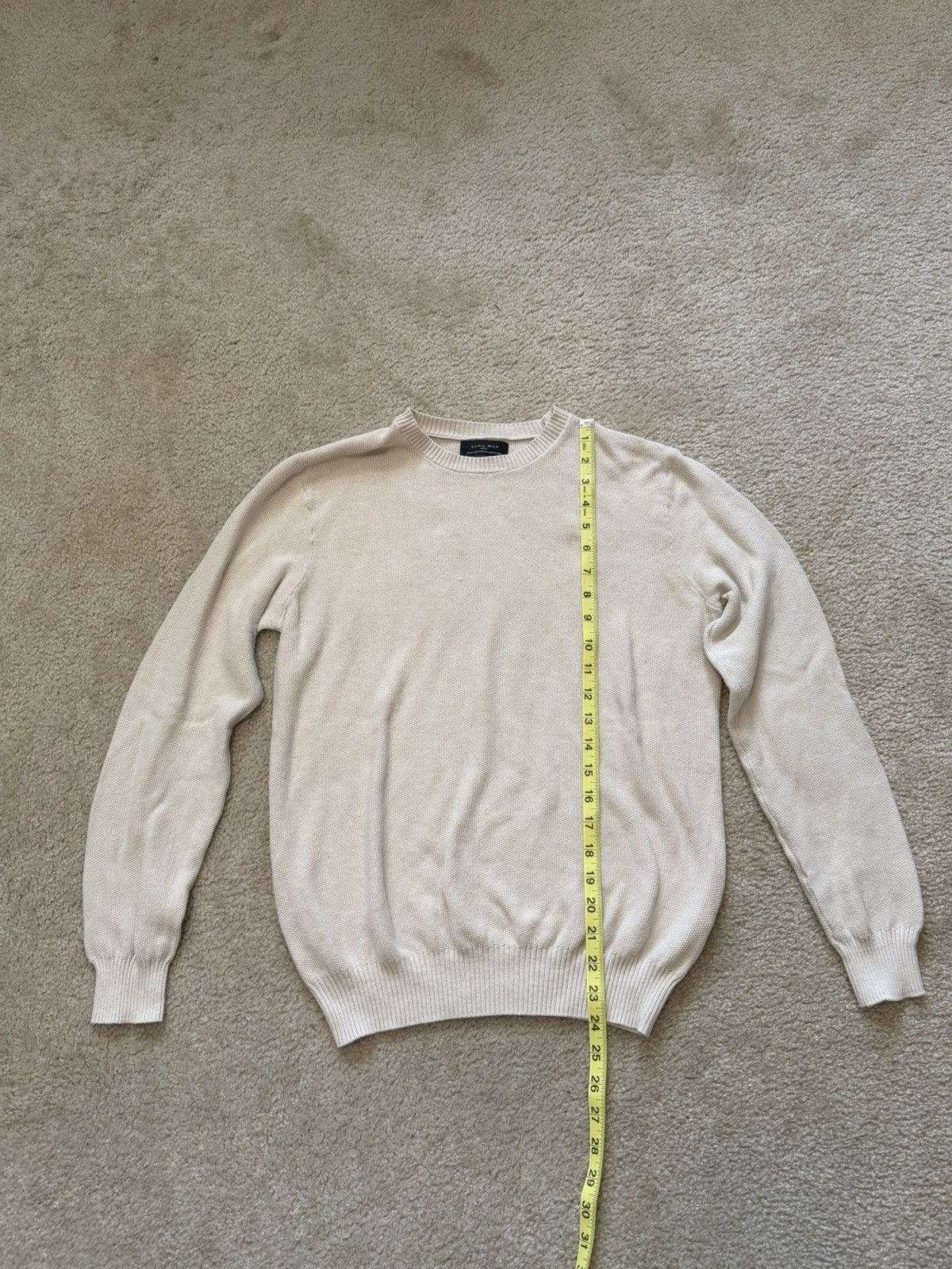 Zara Zara Man Basic Crewneck Sweater Size Medium Size US M / EU 48-50 / 2 - 2 Thumbnail
