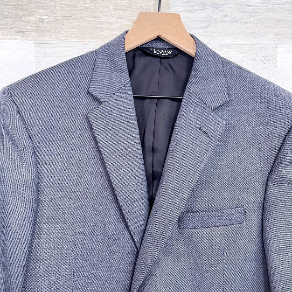 Jos. A. Bank Jos A Bank Travelers Tailored Fit Suit Gray Mens 41L Size 40L - 3 Thumbnail