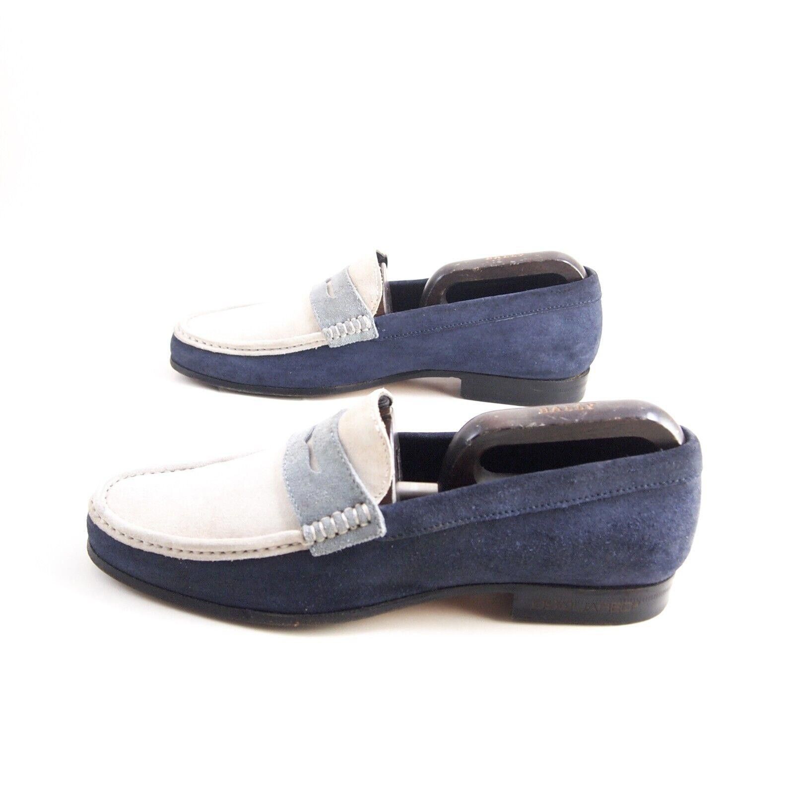Dsquared2 Dsquared2 Penny Loafers White Blue Suede Mens EU 40 US 7 Size US 7 / EU 40 - 3 Thumbnail