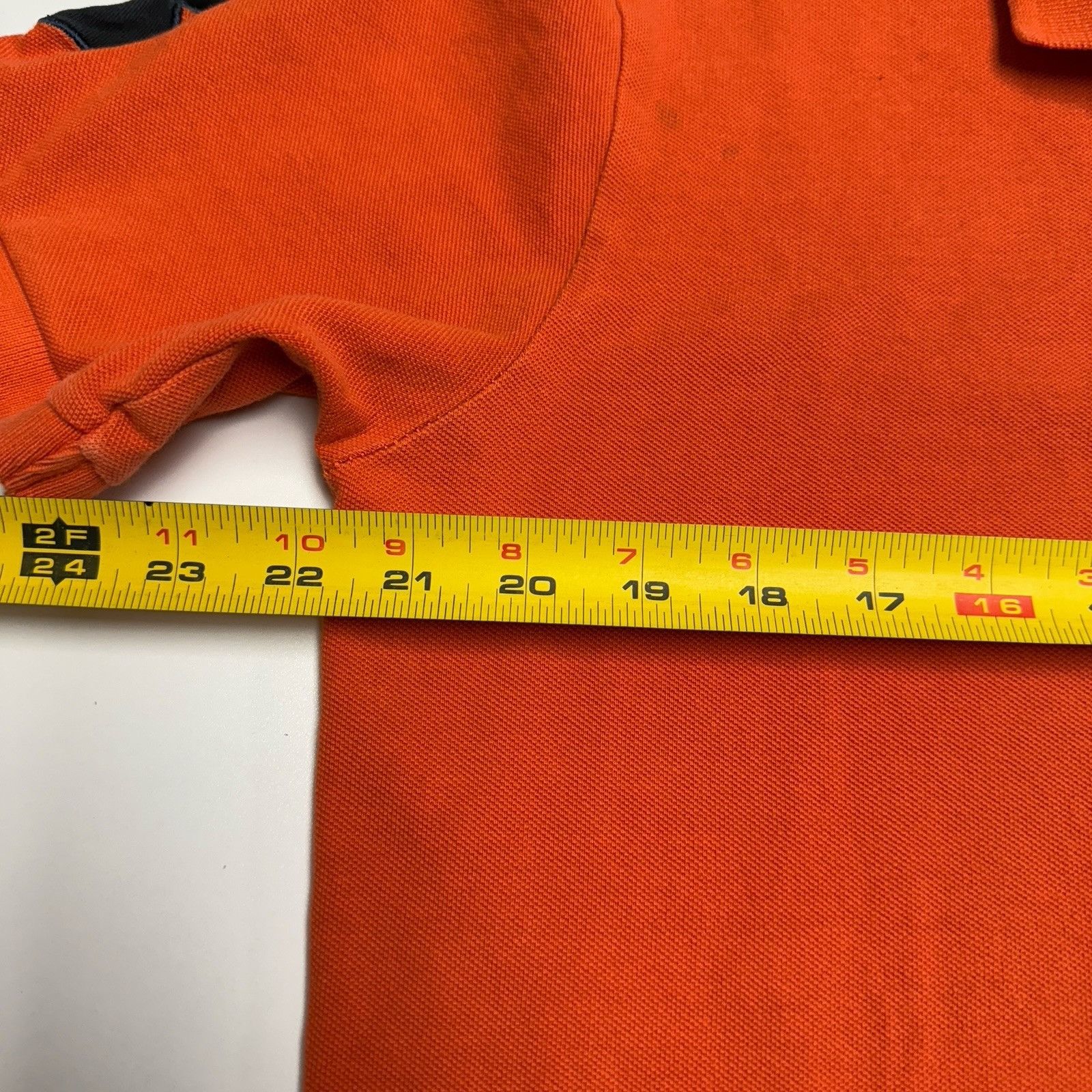 U.S. Polo Assn. US Polo Assn Collared Short Mens M 21.5x25 Orange Big Horse Size US M / EU 48-50 / 2 - 11 Thumbnail