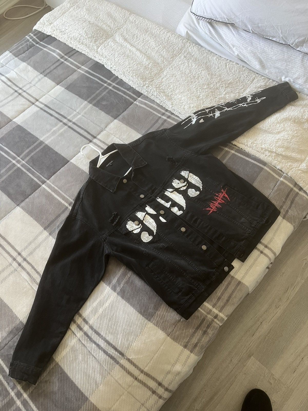 Elwood Juice wrld 999 denim jacket Size US M / EU 48-50 / 2 - 1 Thumbnail