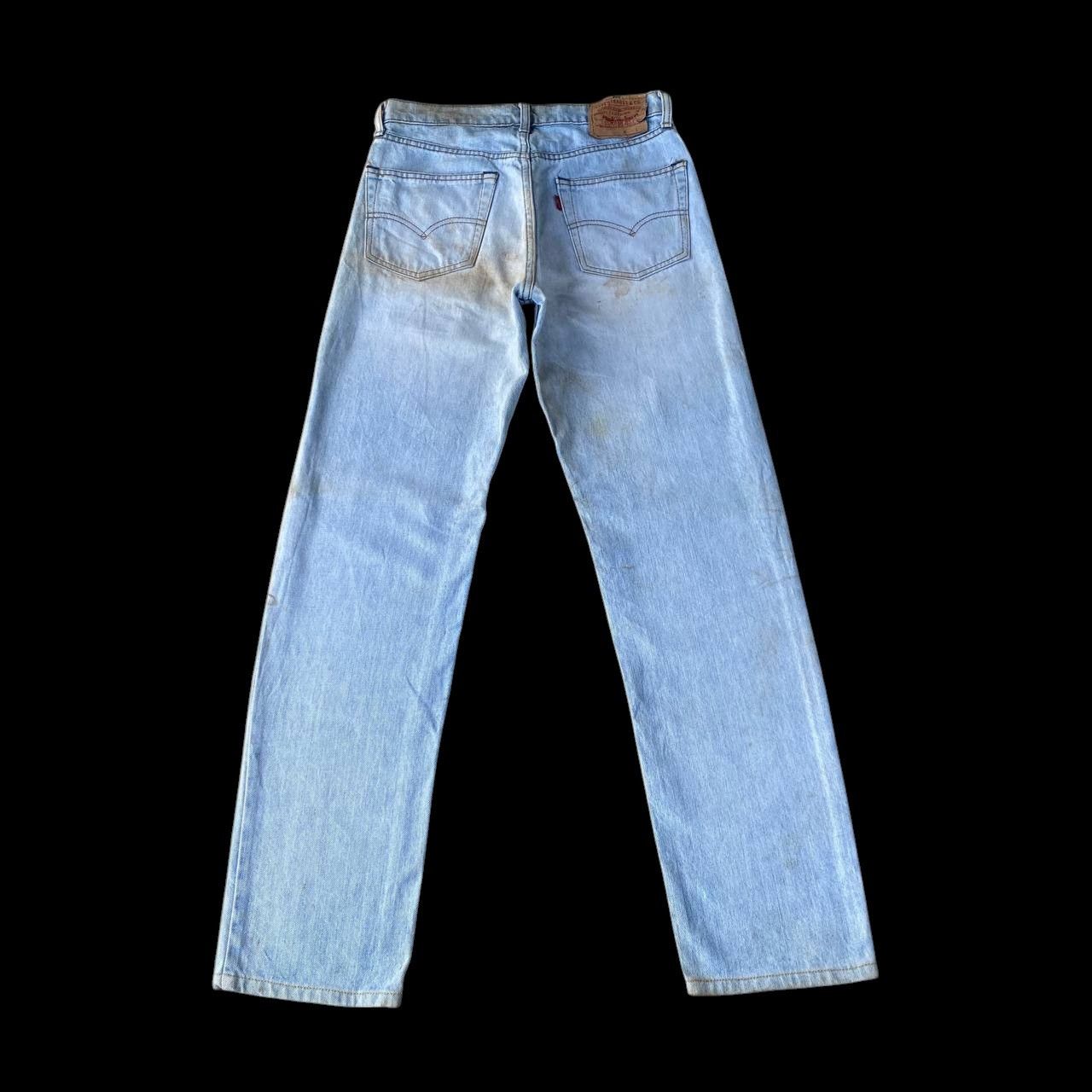 Levi's Vintage Clothing W28" VINTAGE LEVIS 503 YEAR 1989 LIGHTWASH DIRTY GRUNGE JEAN Size US 28 / EU 44 - 6 Thumbnail